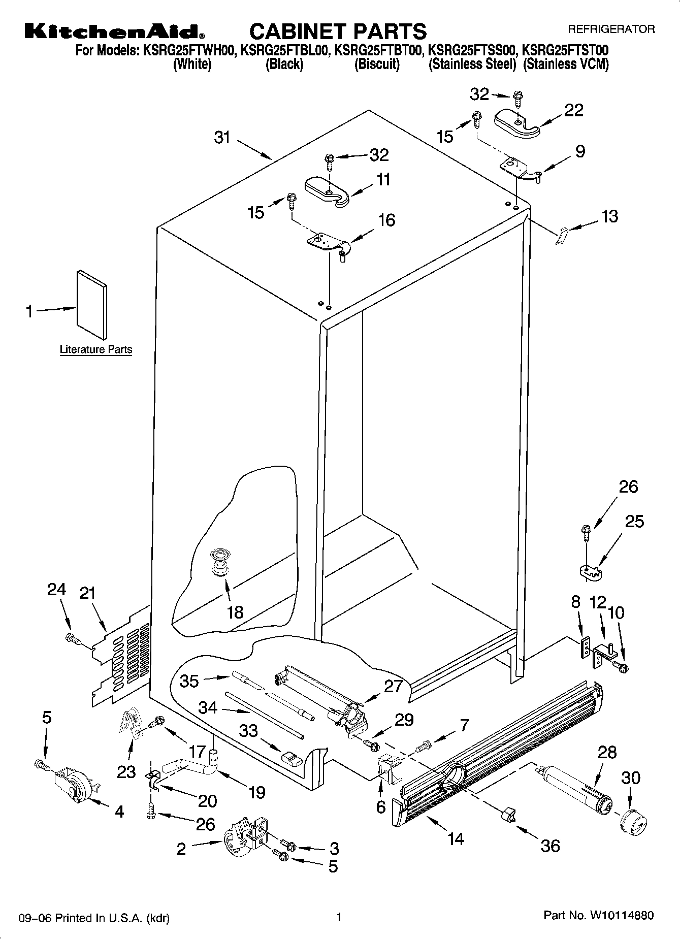 01 - CABINET PARTS