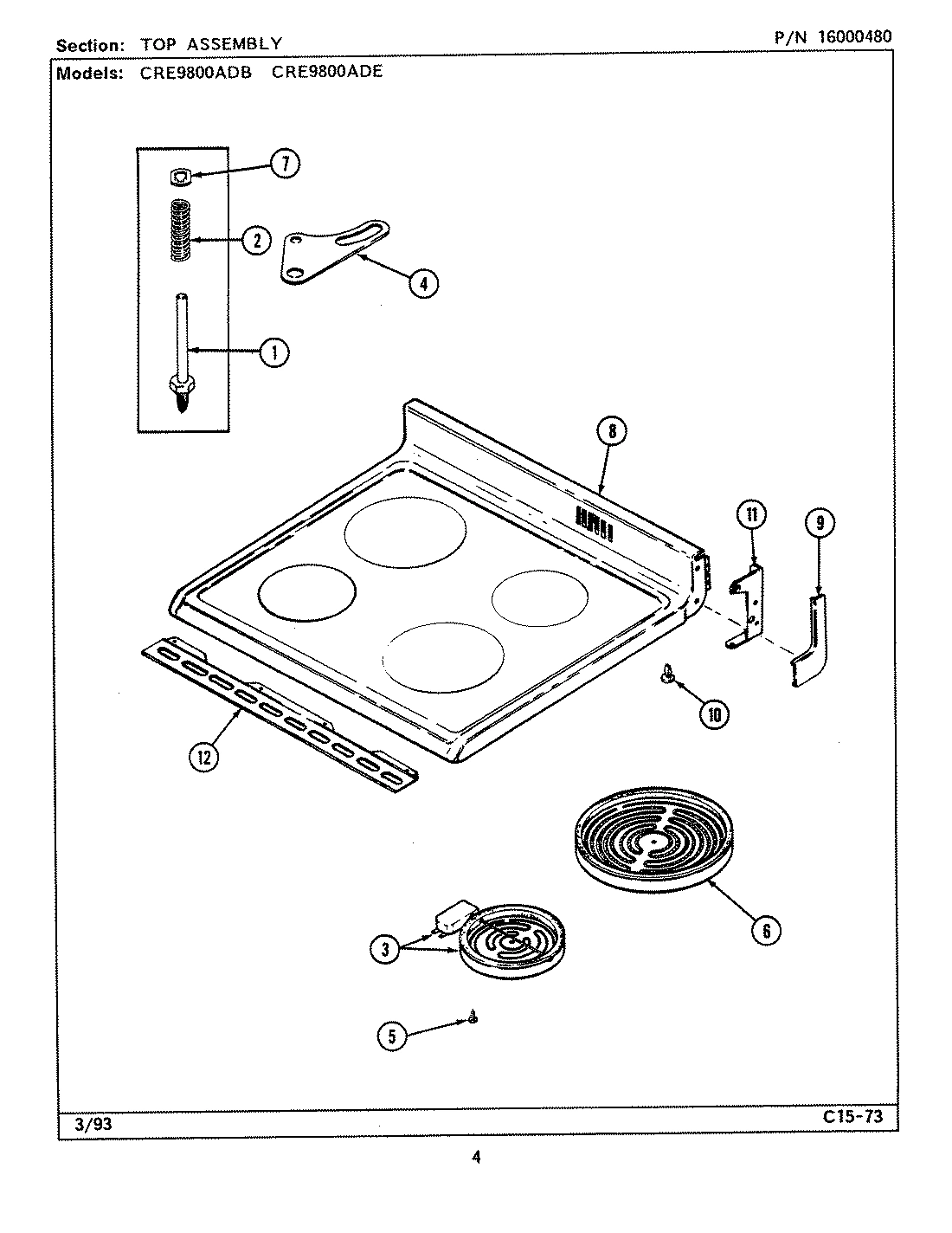 04 - TOP ASSEMBLY (CRE9800ADx)