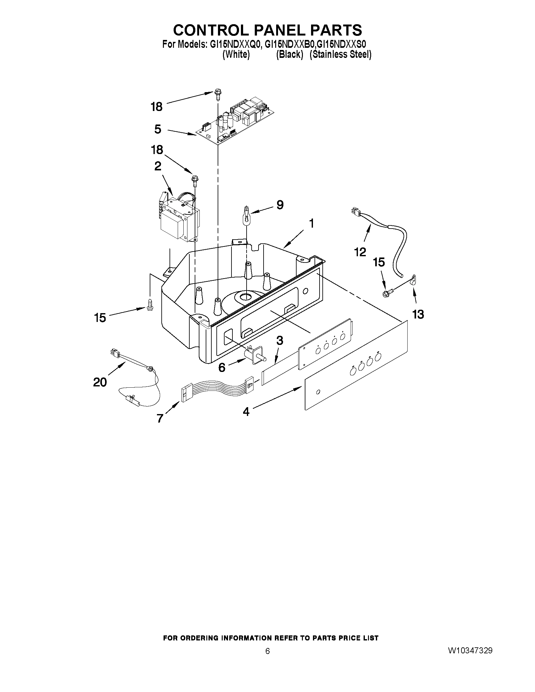 04 - CONTROL PANEL PARTS