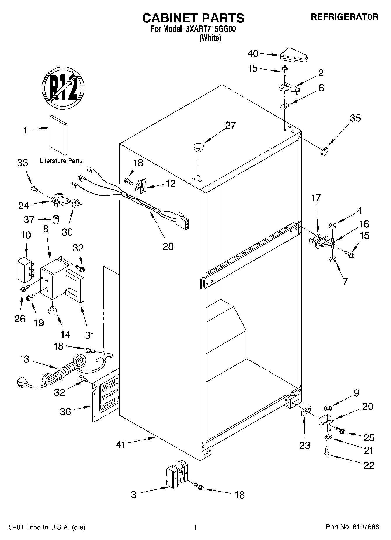 01 - CABINET, LITERATURE