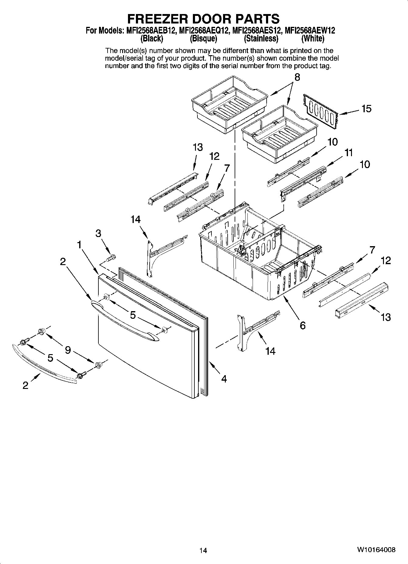 08 - FREEZER DOOR PARTS