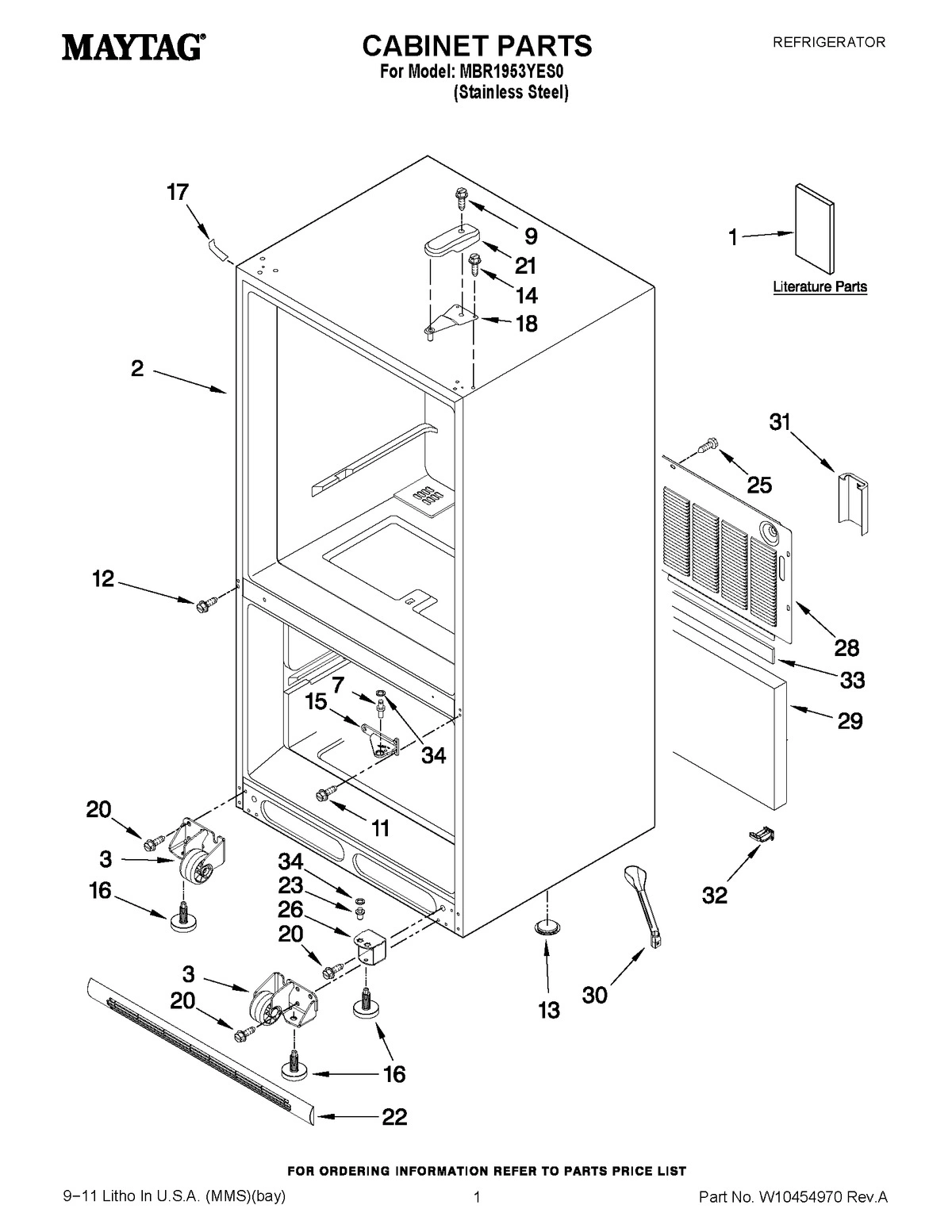 01 - CABINET PARTS