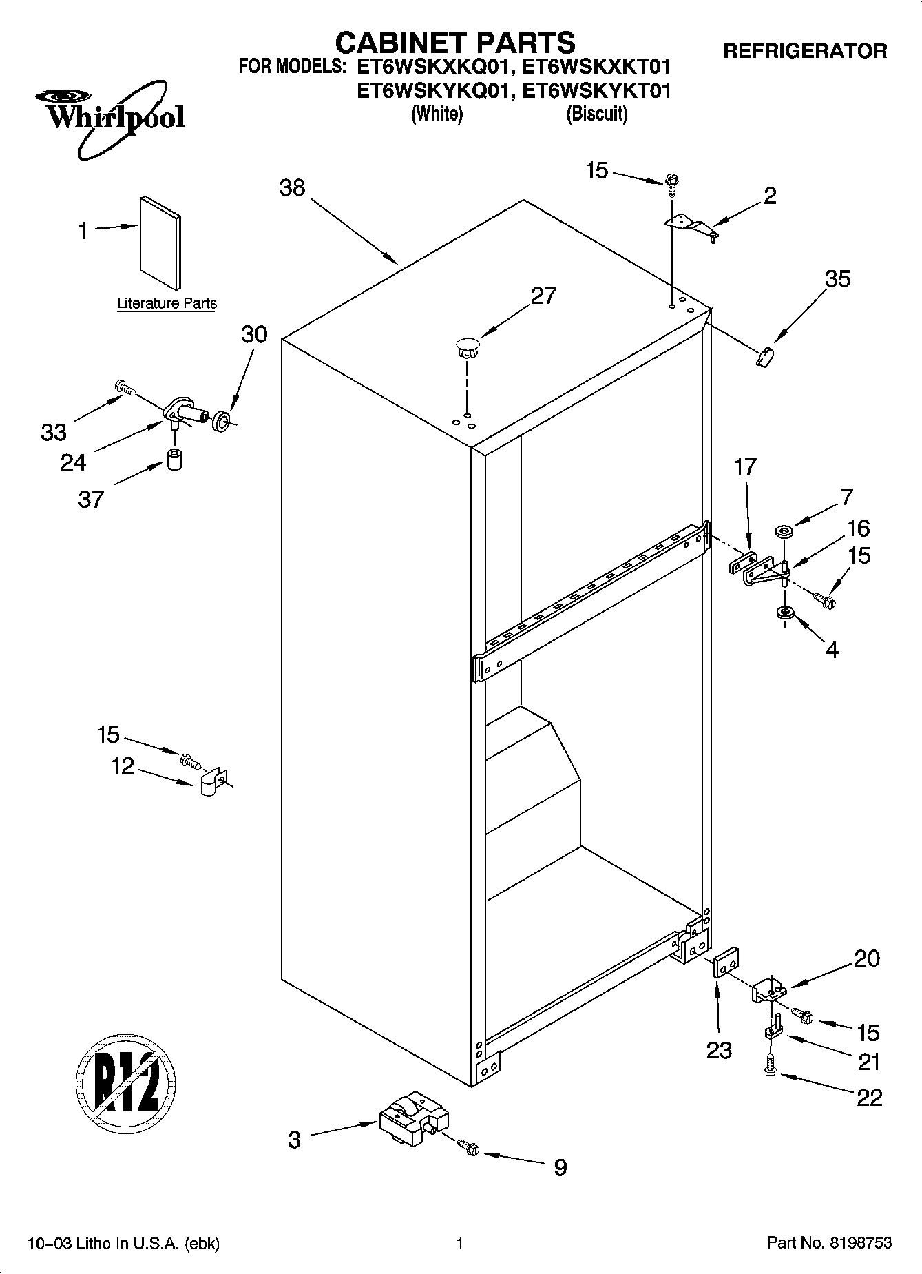 01 - CABINET PARTS