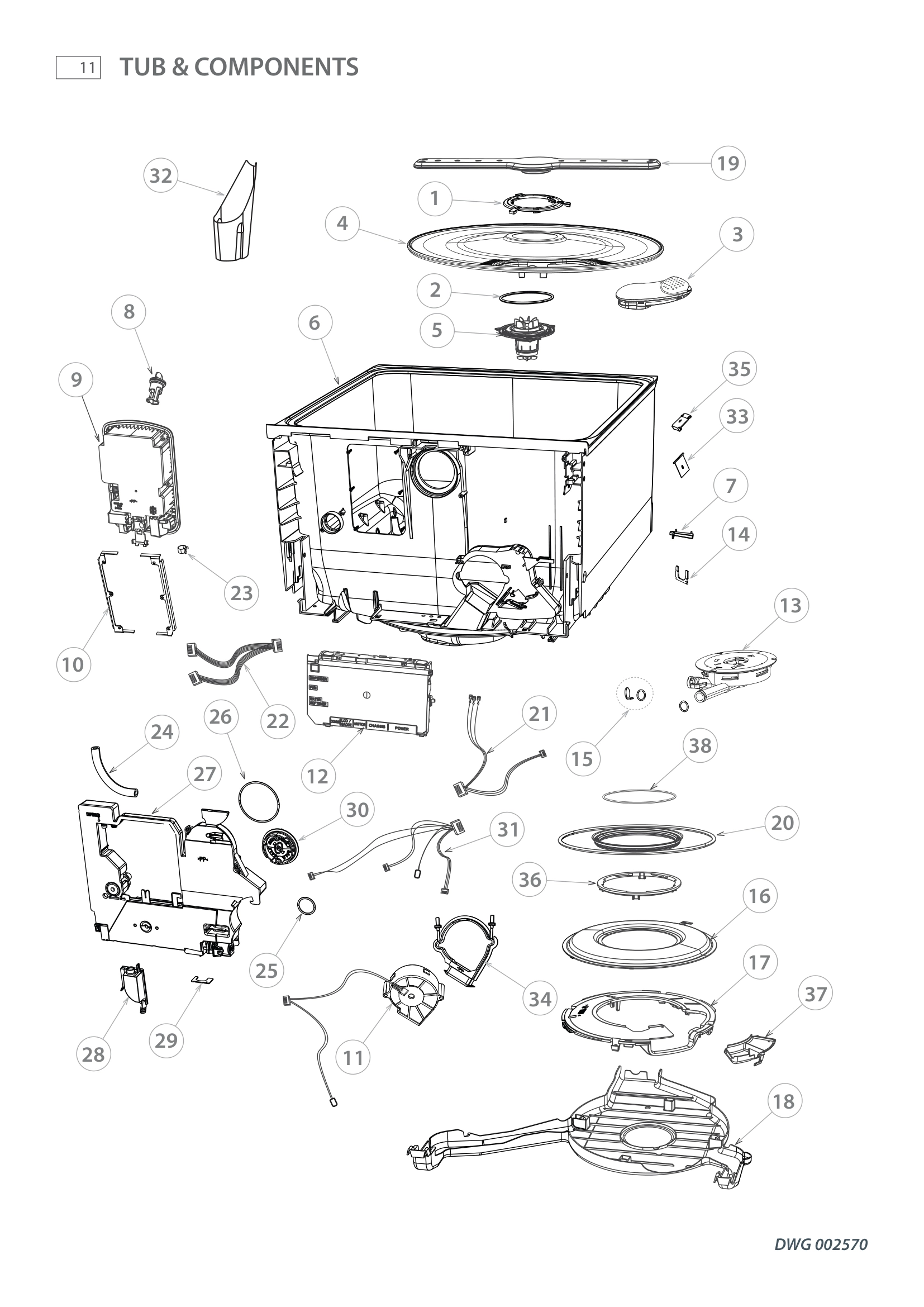 TUB & COMPONENTS