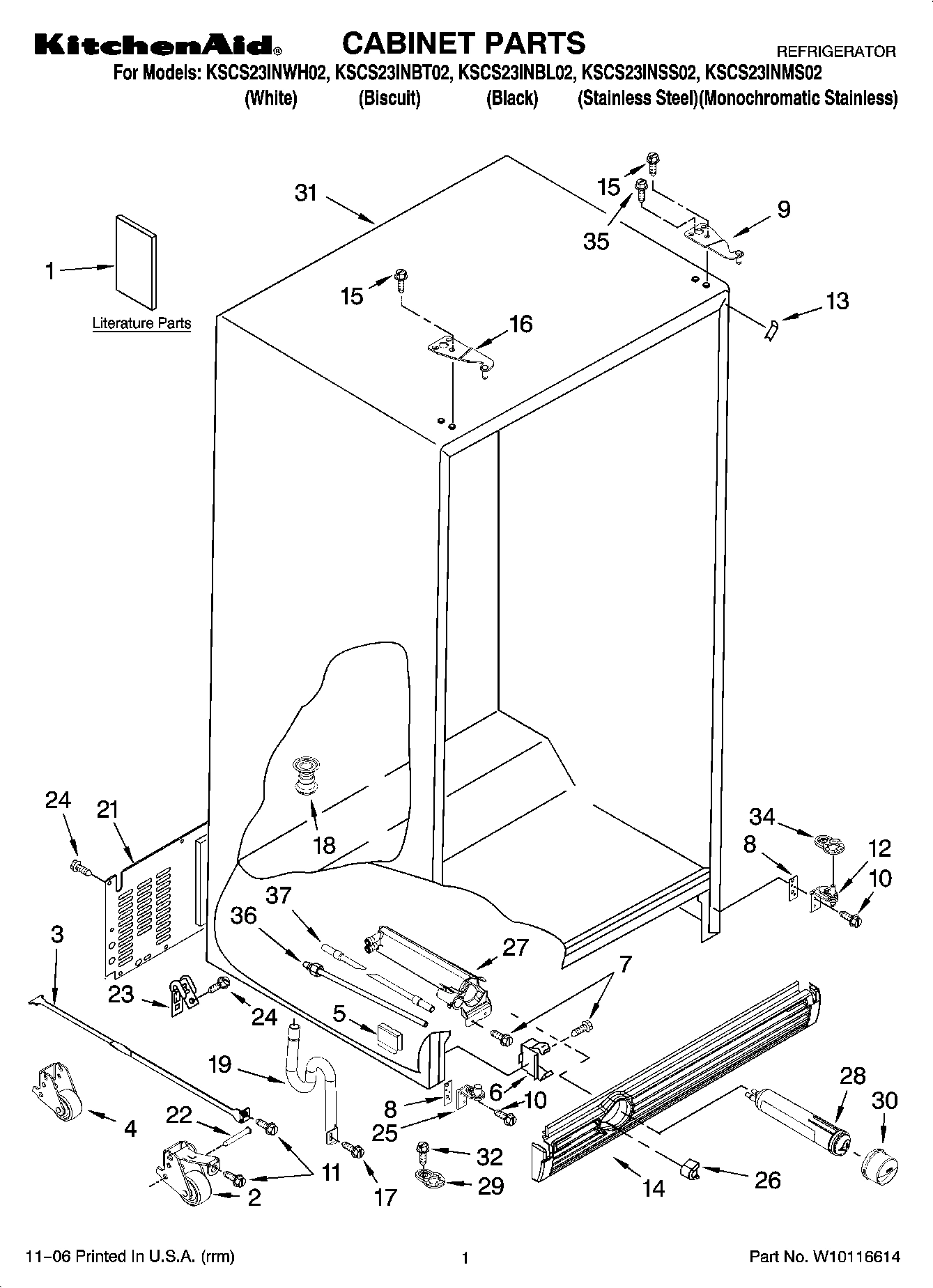 01 - CABINET PARTS