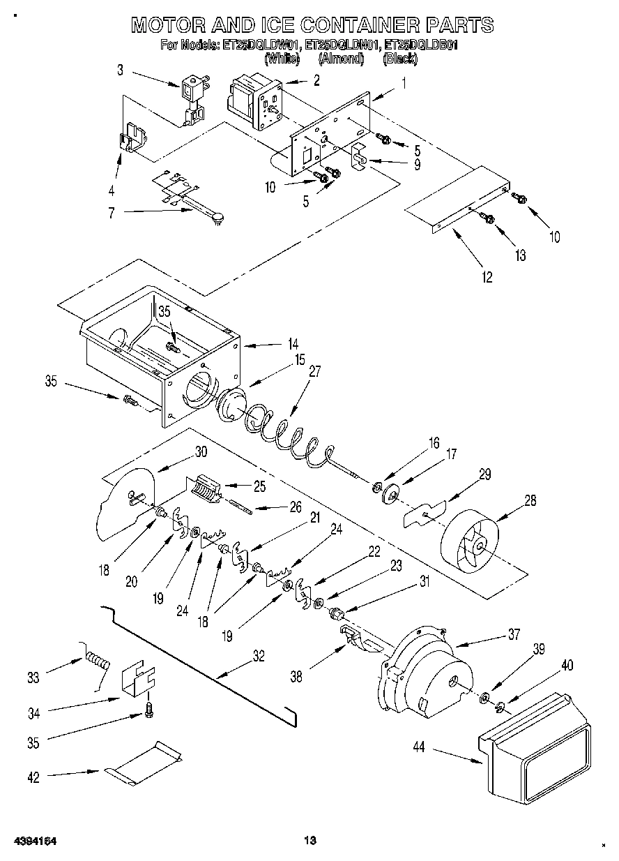 08 - MOTOR AND ICE CONTAINER