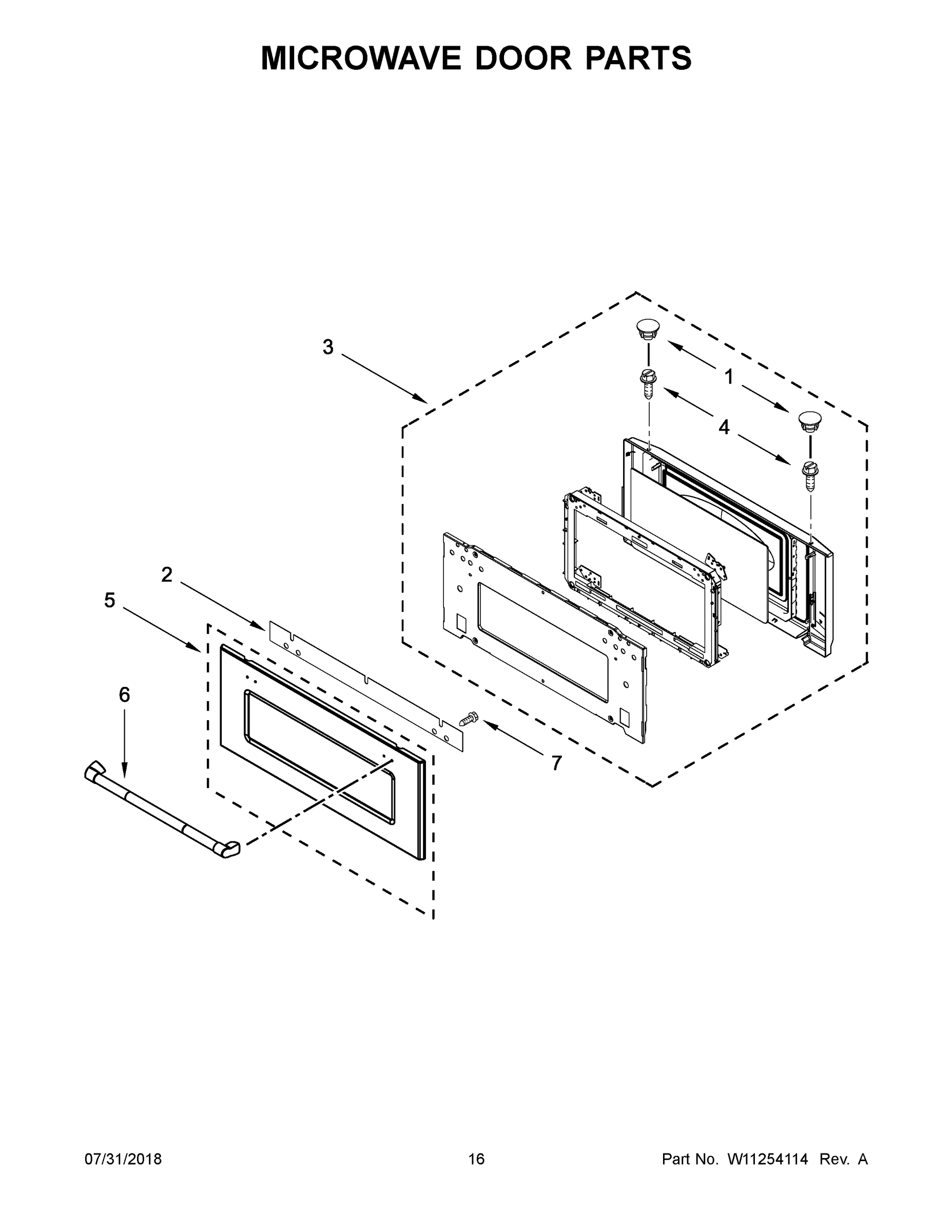 09 - MICROWAVE DOOR PARTS