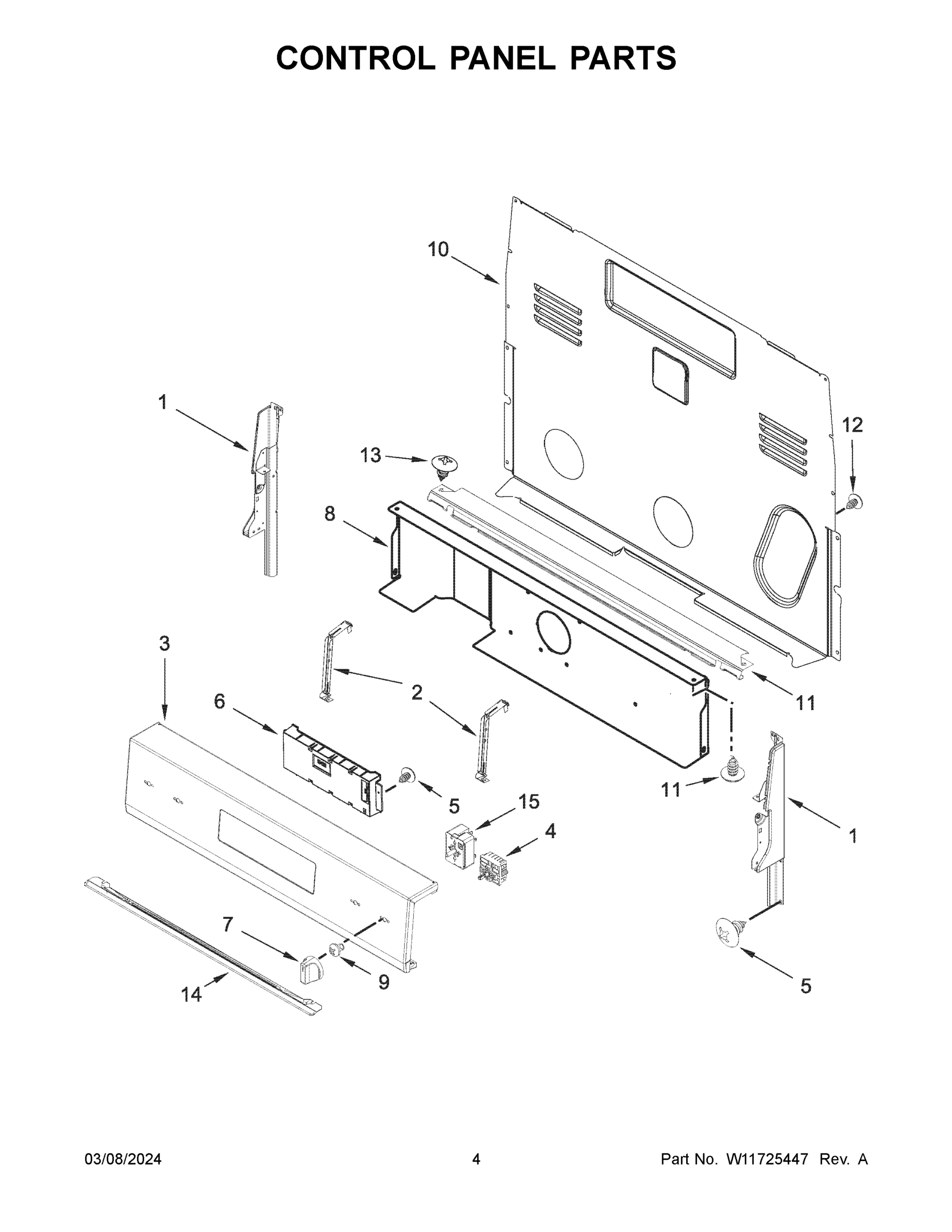 03 - CONTROL PANEL PARTS