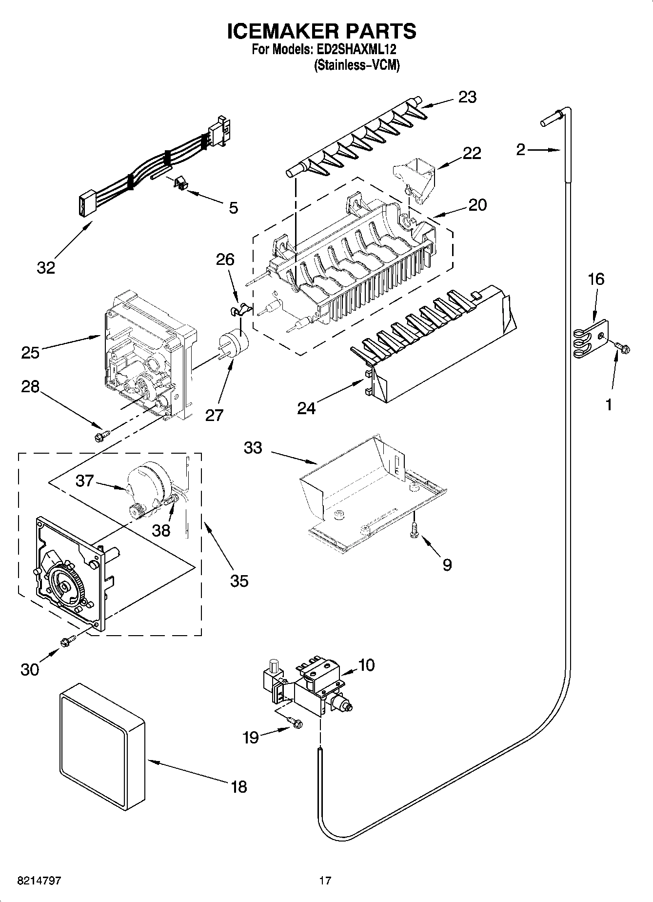 10 - ICEMAKER PARTS