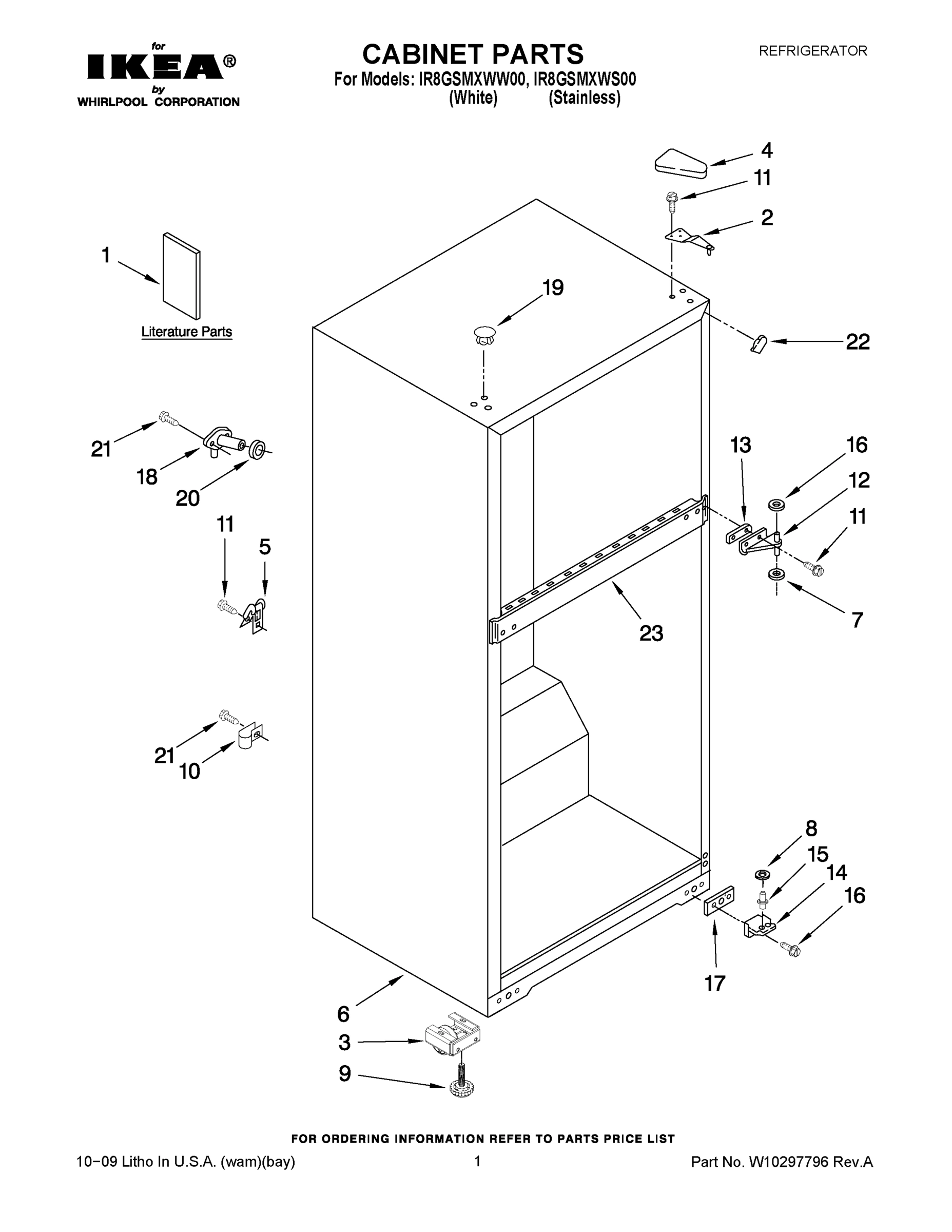 01 - CABINET PARTS