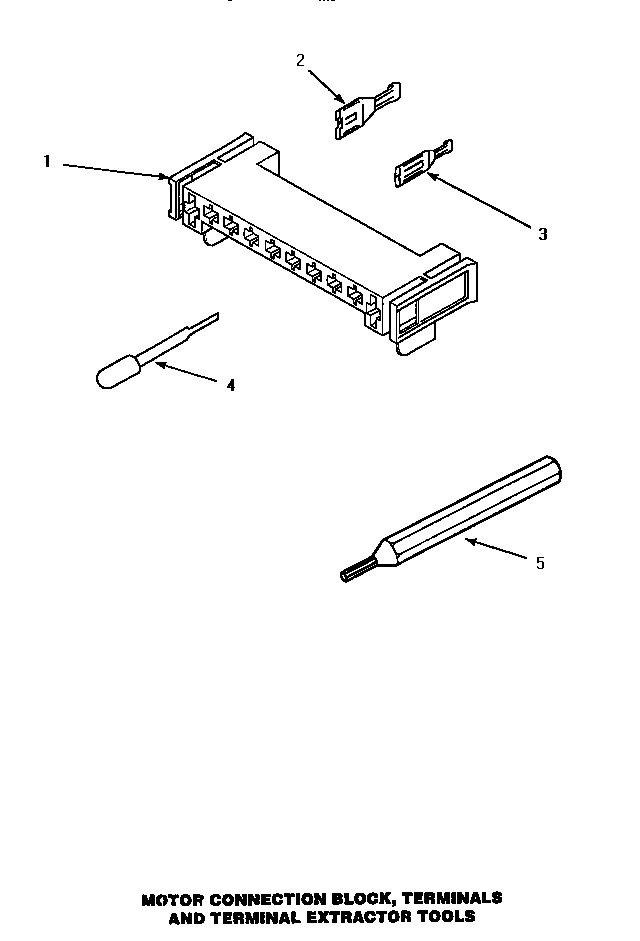 12 - MTR CONN BLOCK/TERM & EXTRACTOR TOOL