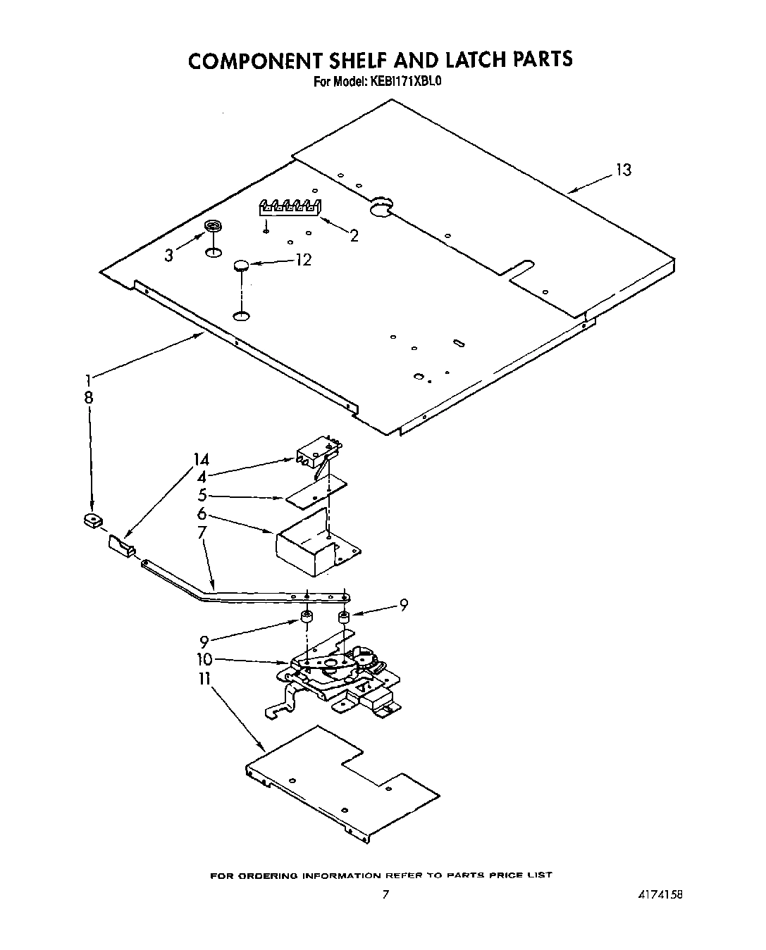 05 - COMPONENT SHELF AND LATCH