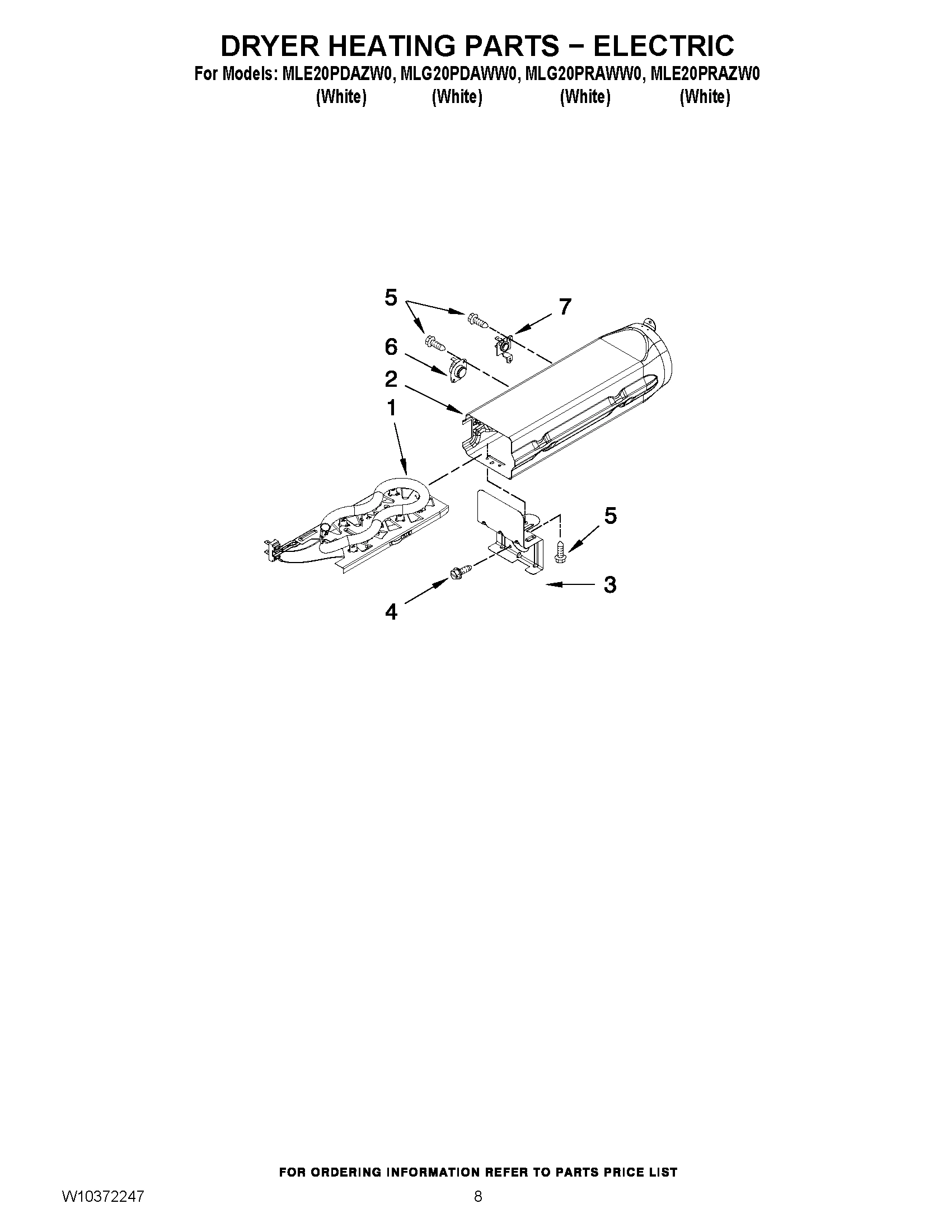 04 - DRYER HEATING PARTS - ELECTRIC