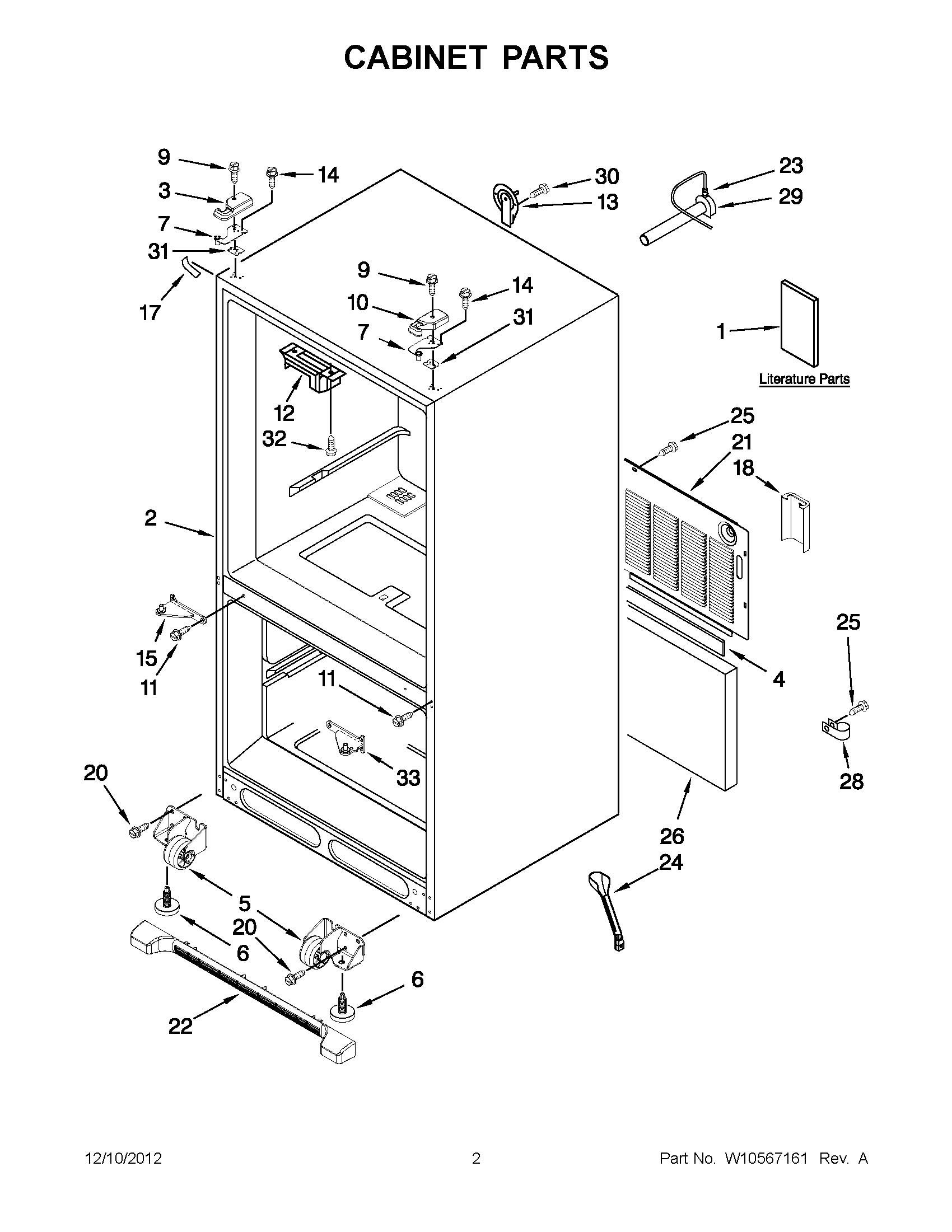 01 - CABINET PARTS
