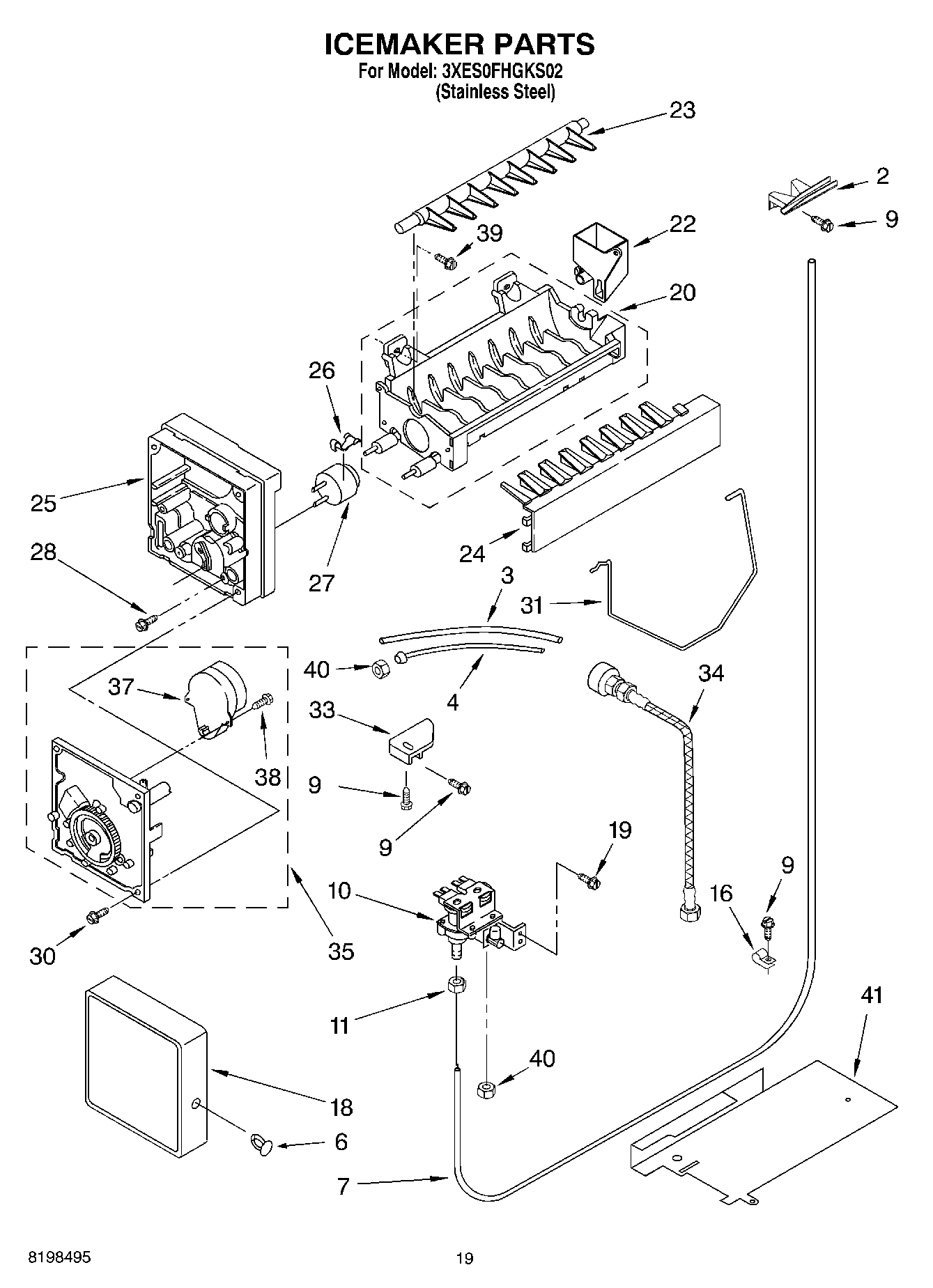 11 - ICEMAKER PARTS, PARTS NOT ILLUSTRATED