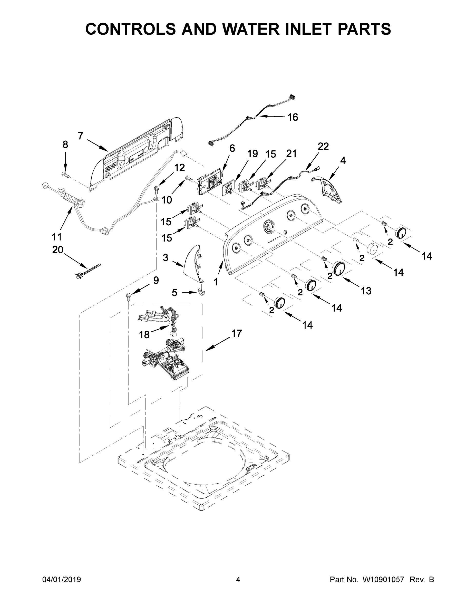 03 - CONTROLS AND WATER INLET PARTS
