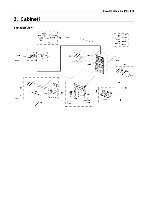 CABINET 1 PARTS