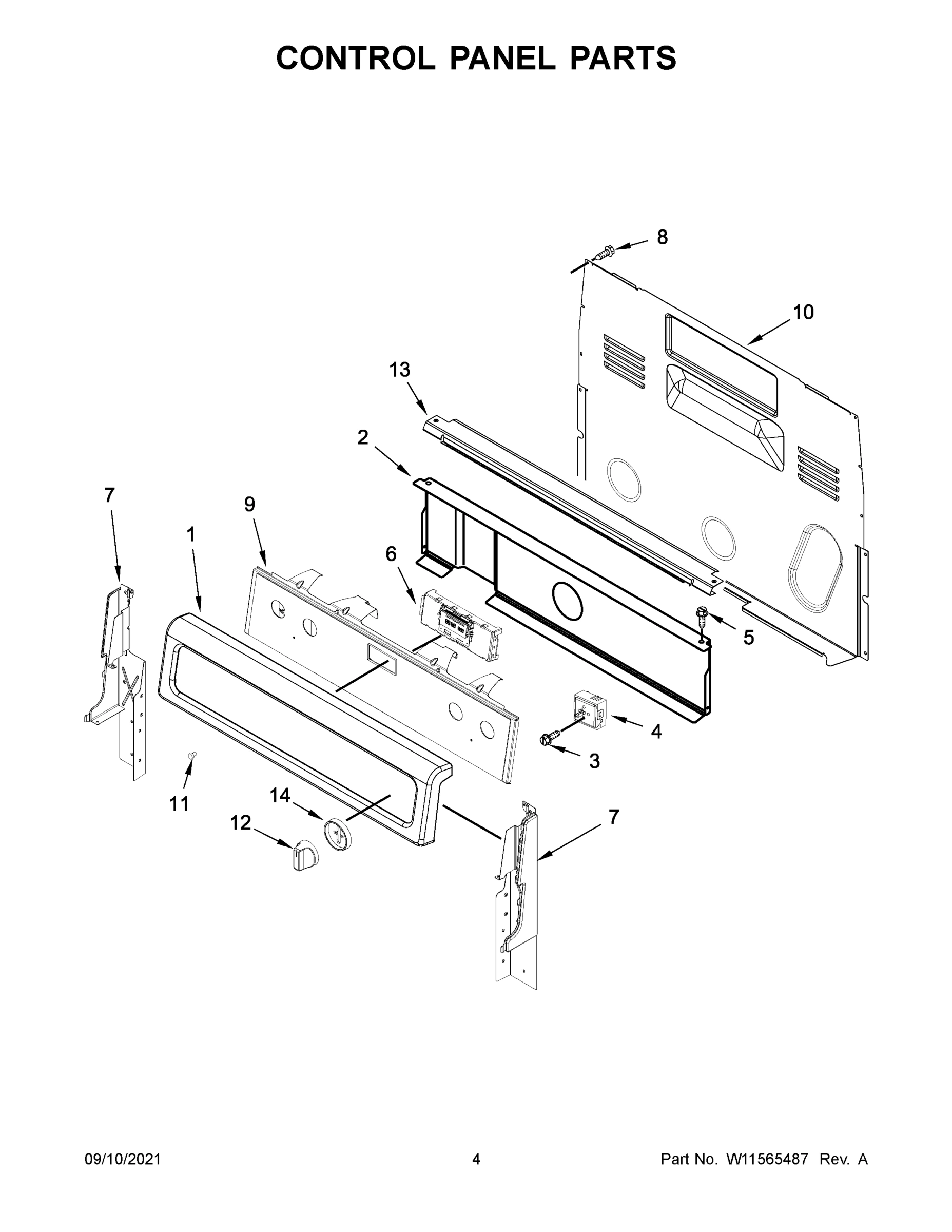 03 - CONTROL PANEL PARTS