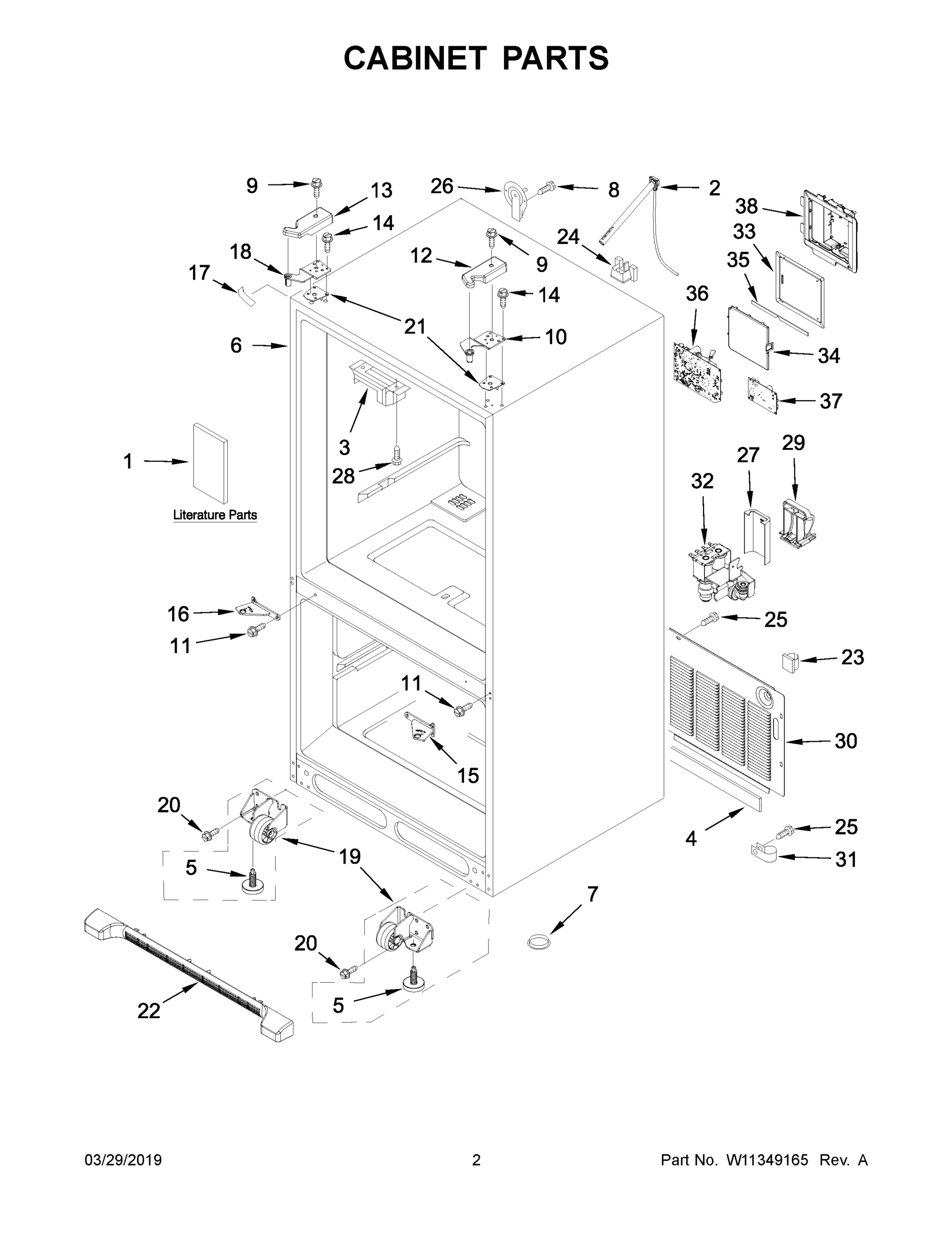 02 - CABINET PARTS