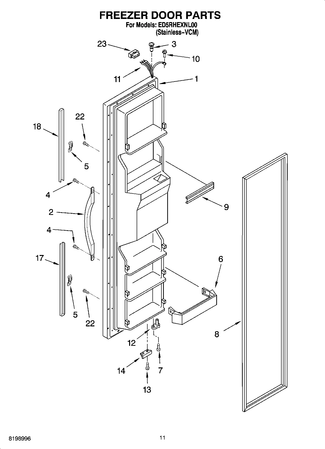 07 - FREEZER DOOR PARTS