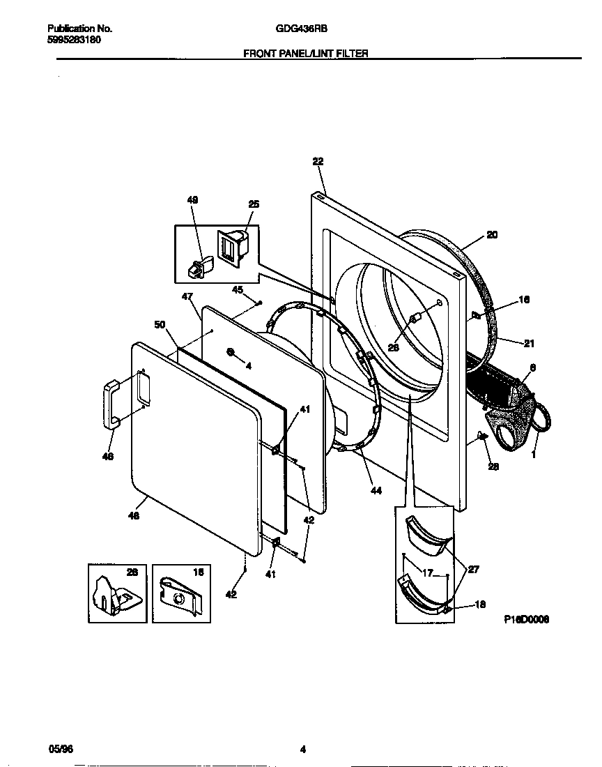03 - FRONT PANEL/LINT FILTER