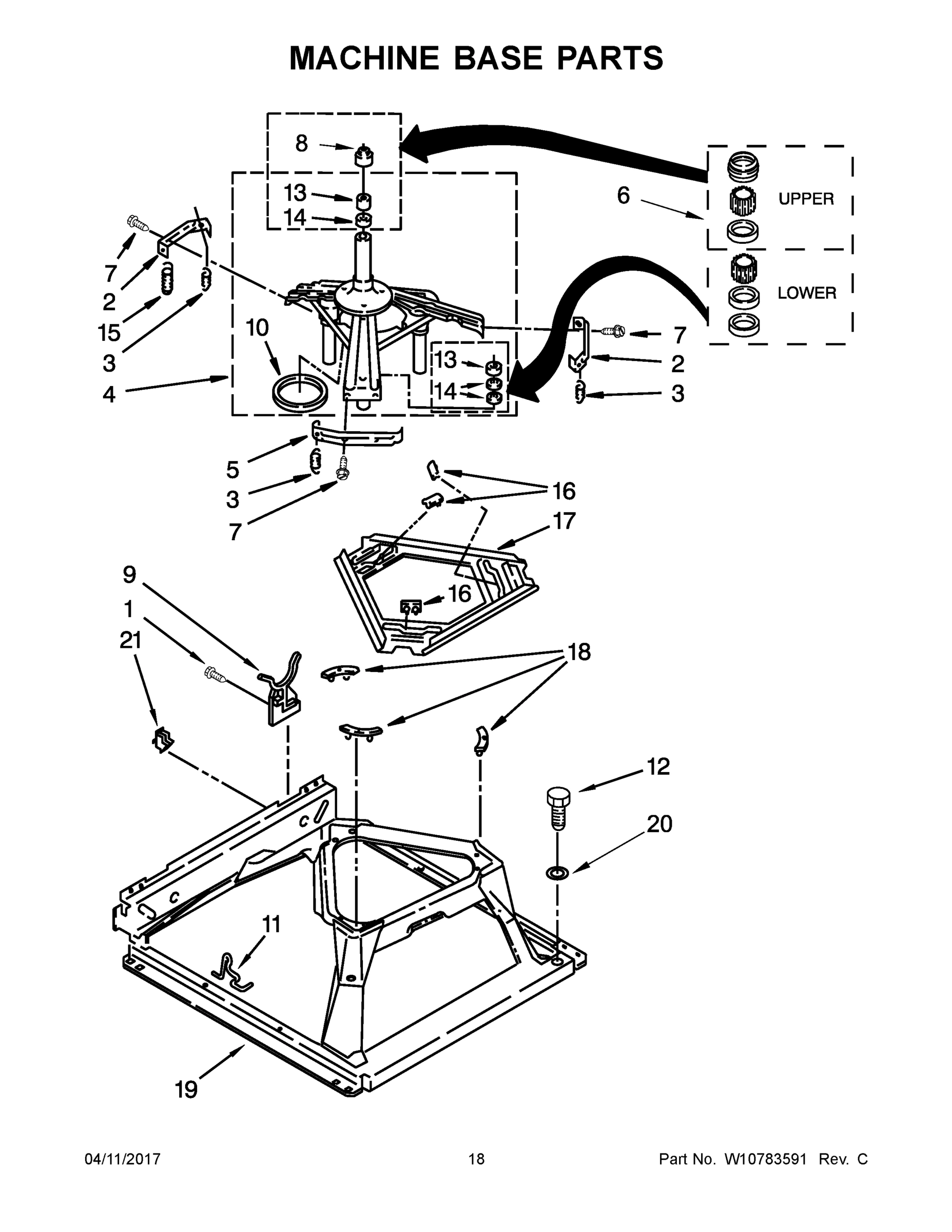 10 - MACHINE BASE PARTS