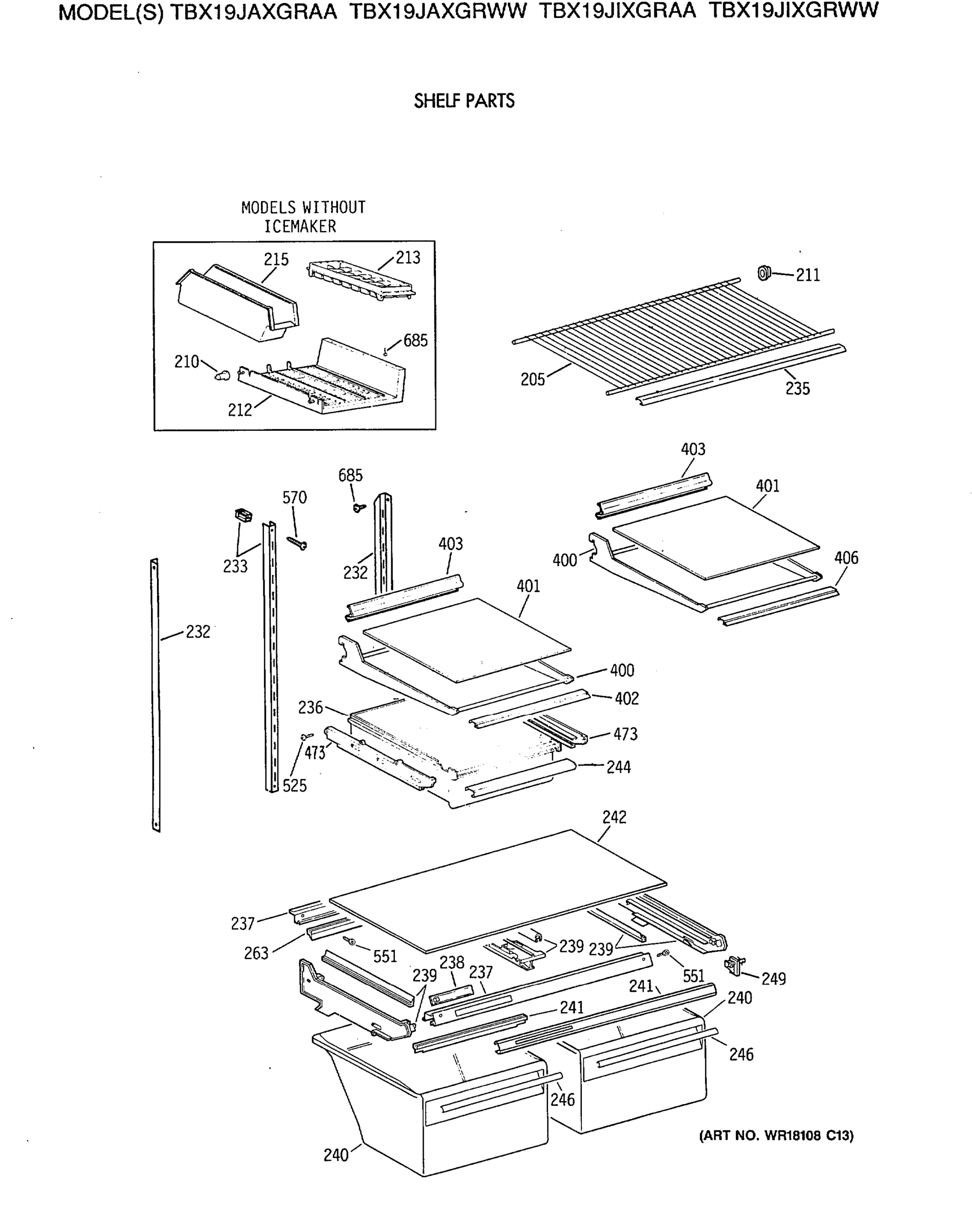 SHELF PARTS