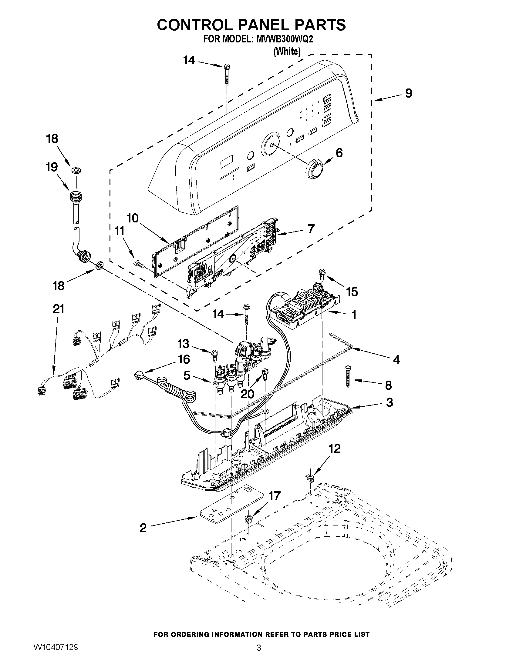 02 - CONTROL PANEL PARTS