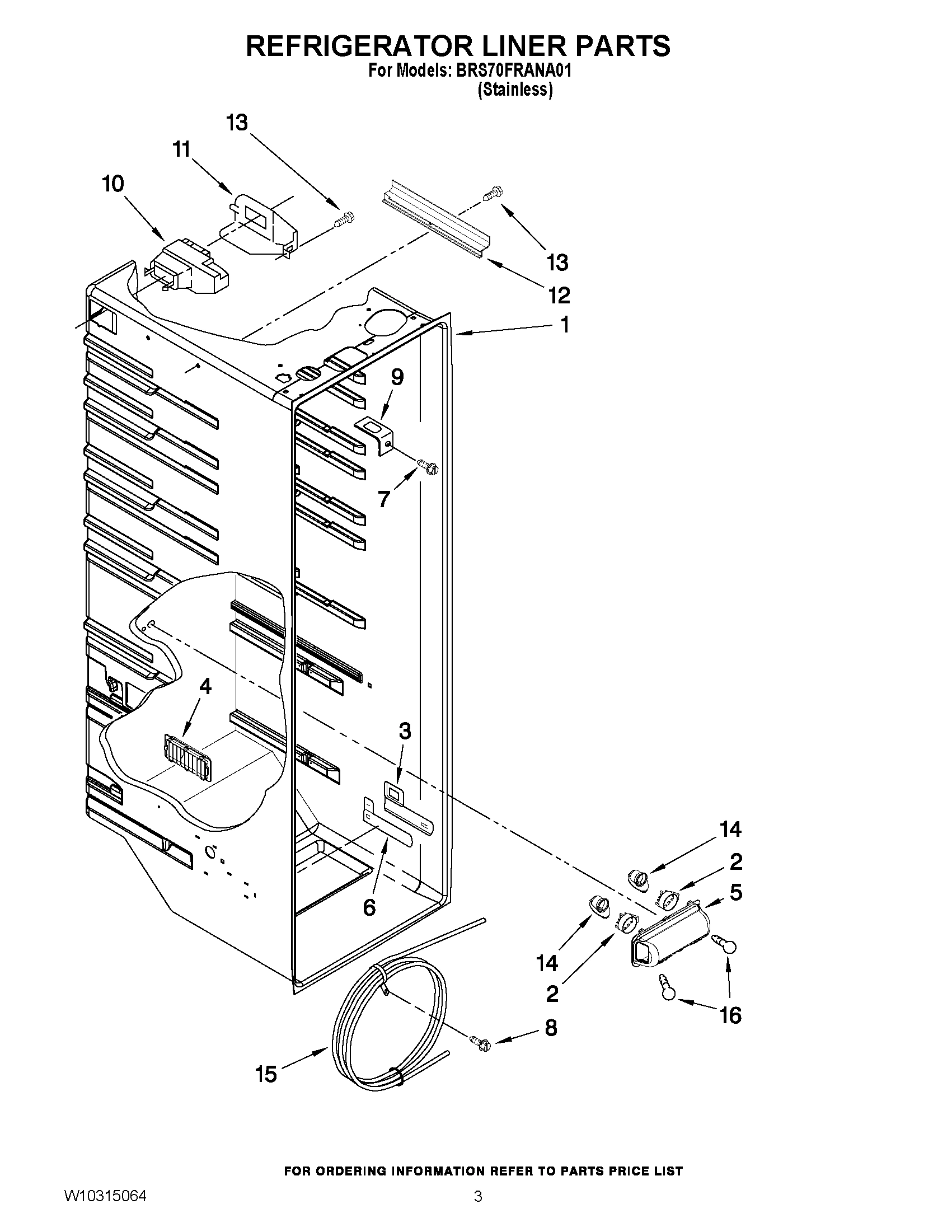 02 - REFRIGERATOR LINER PARTS