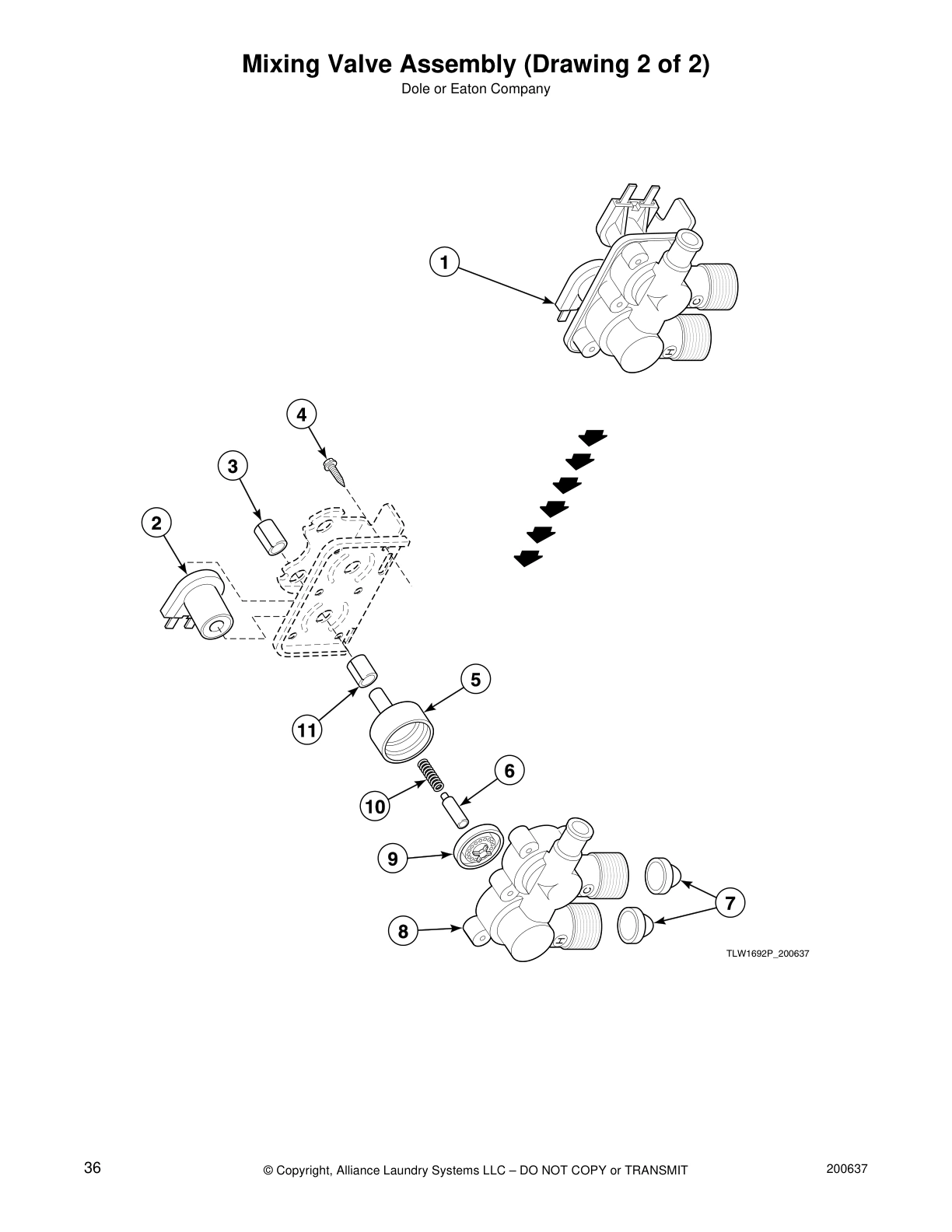 Mixing Valve Assembly (Drawing 2 of 2)