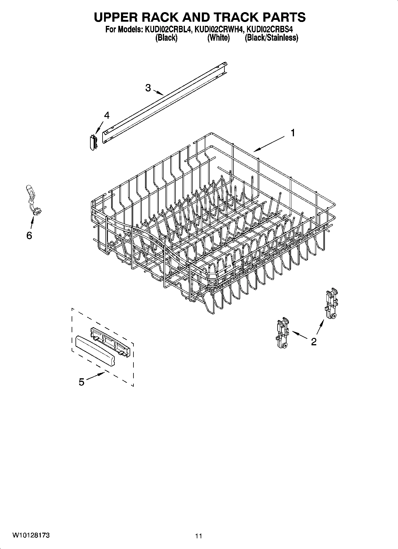 09 - UPPER RACK AND TRACK PARTS