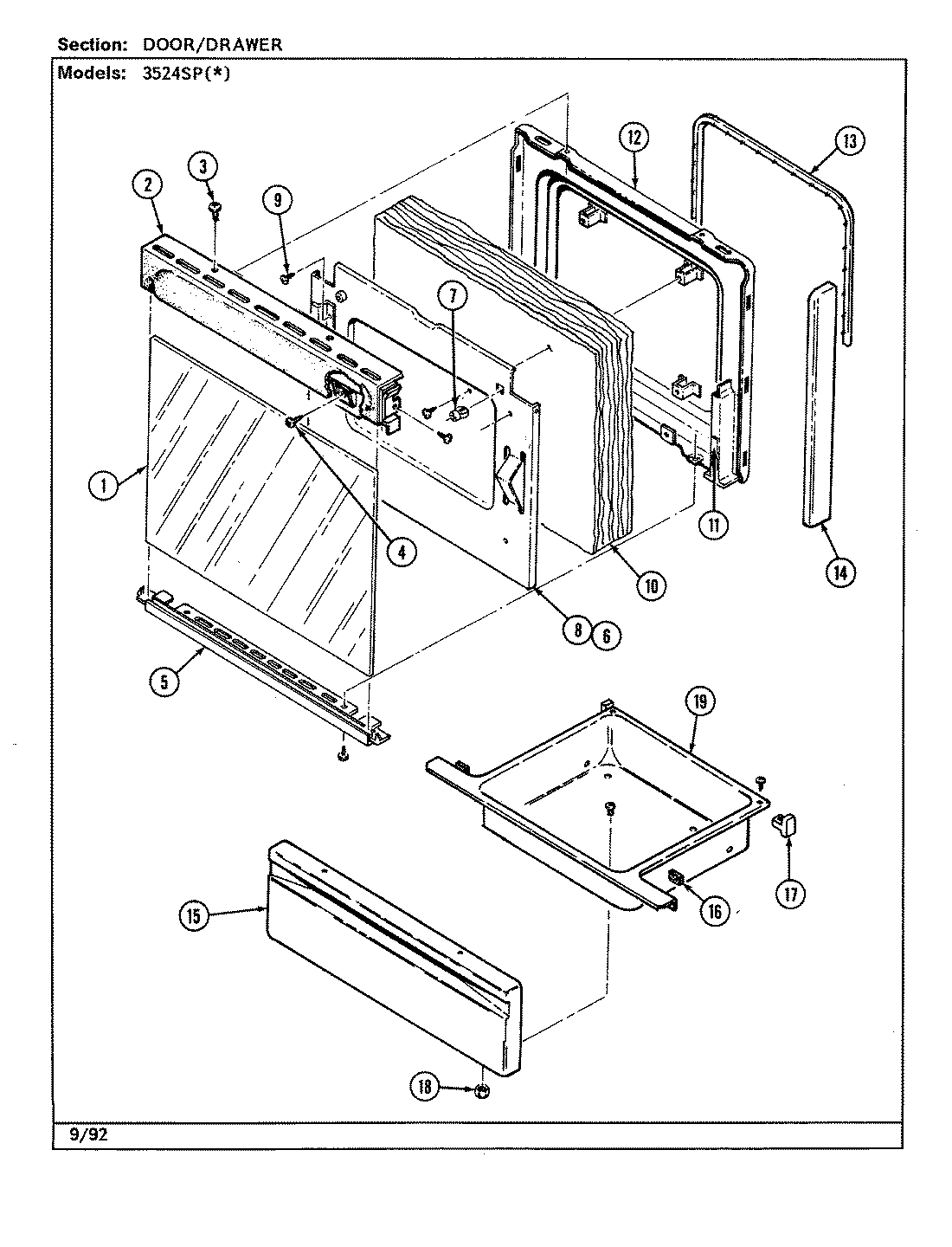 03 - DOOR/DRAWER (3524SP)