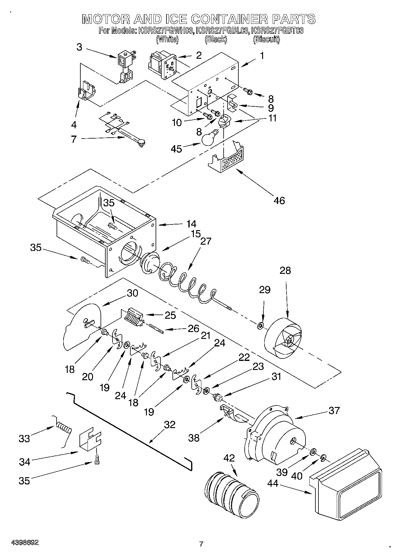 05 - MOTOR AND ICE CONTAINER