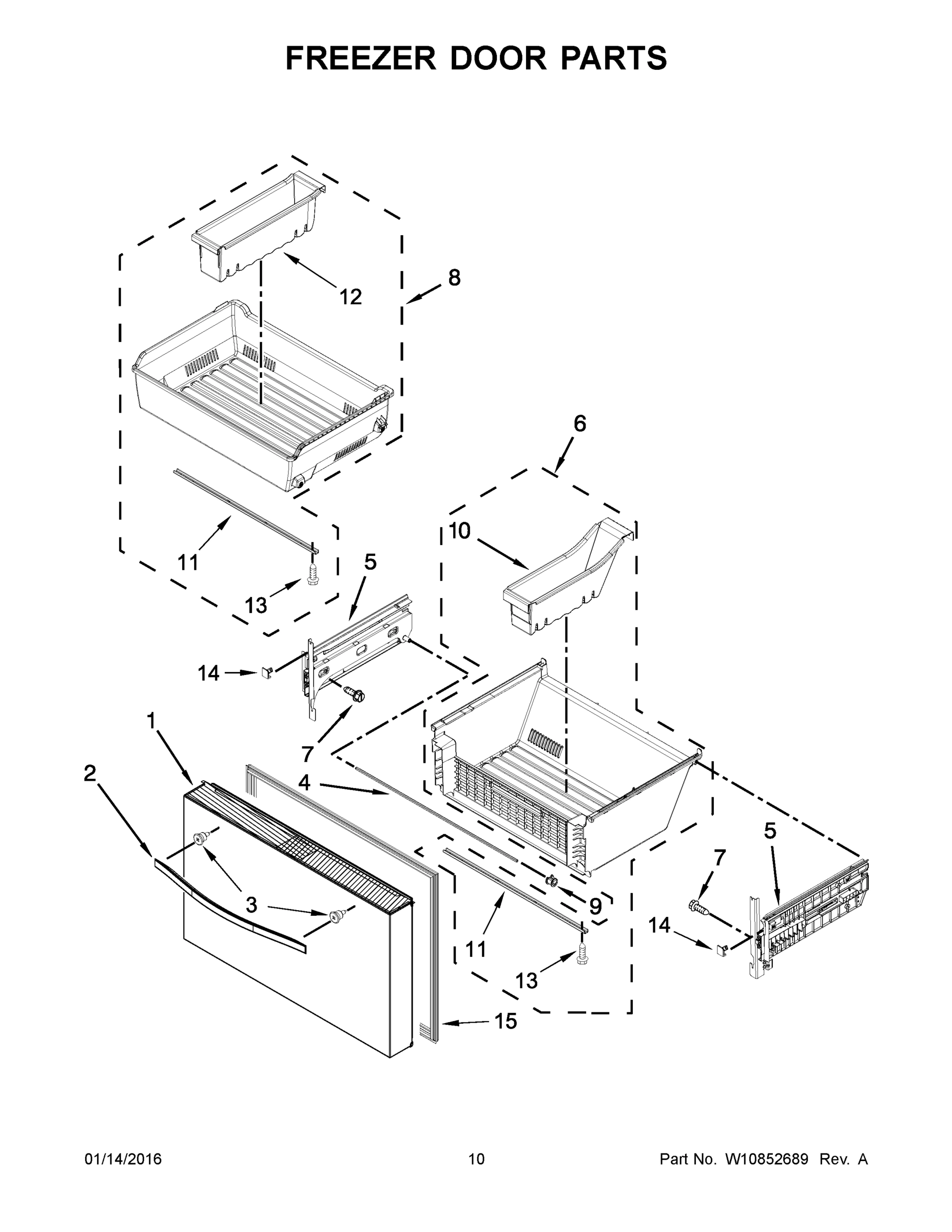 06 - FREEZER DOOR PARTS