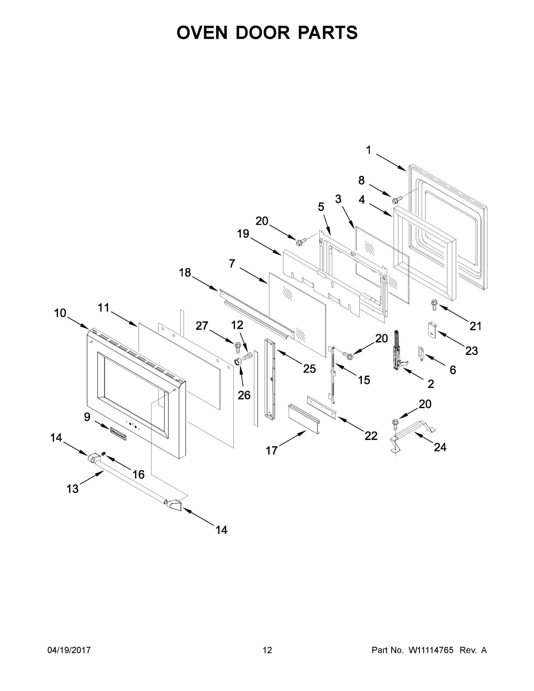 07 - OVEN DOOR PARTS