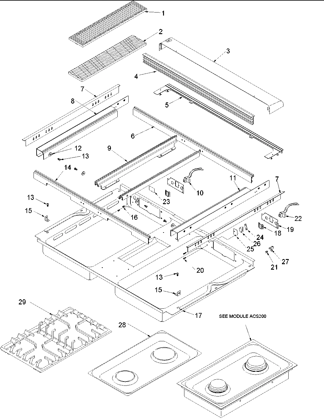 06 - M/TOP (ACG200 GRIDDLE FOR AGDS902`S)