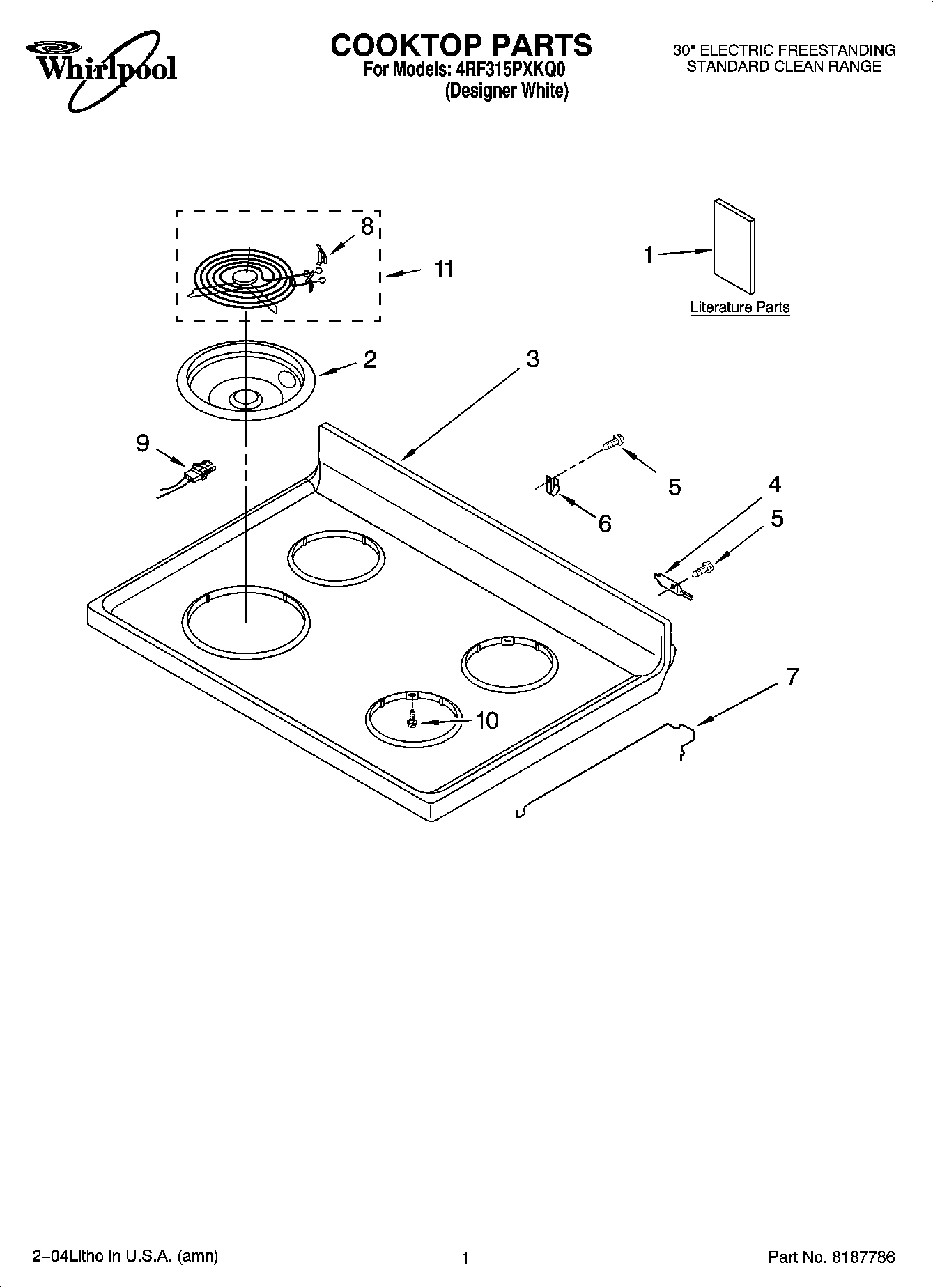 01 - COOKTOP PARTS