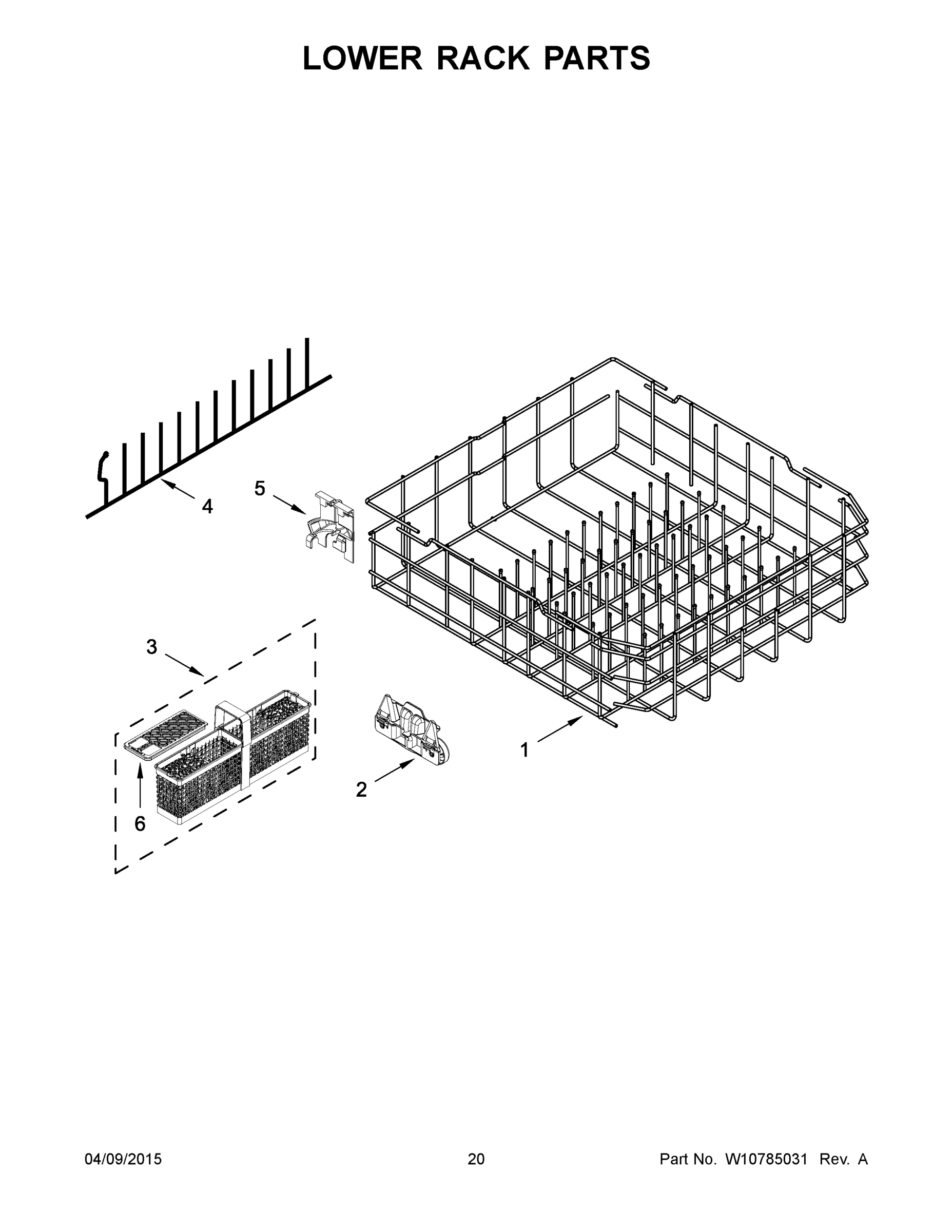 11 - LOWER RACK PARTS