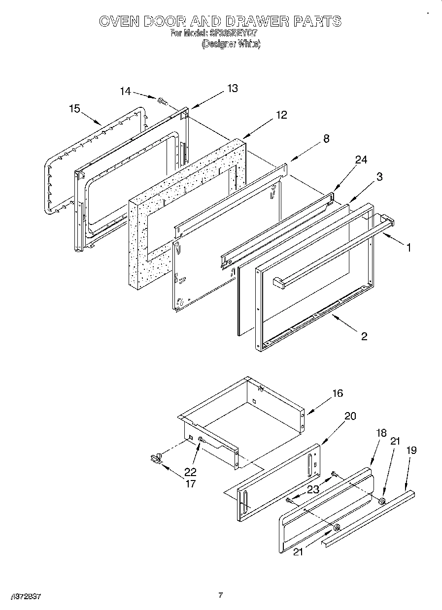 06 - OVEN DOOR AND DRAWER