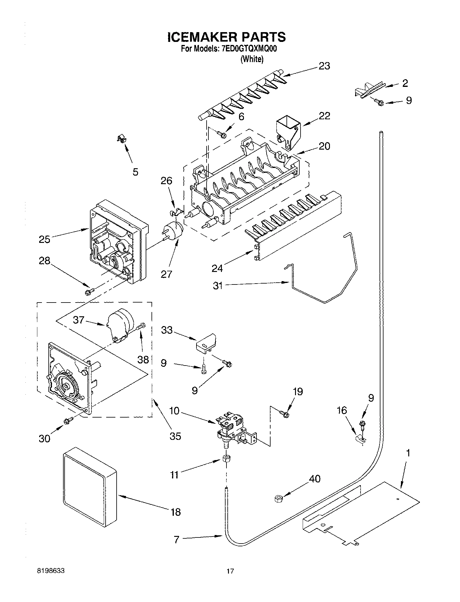 10 - ICEMAKER PARTS
