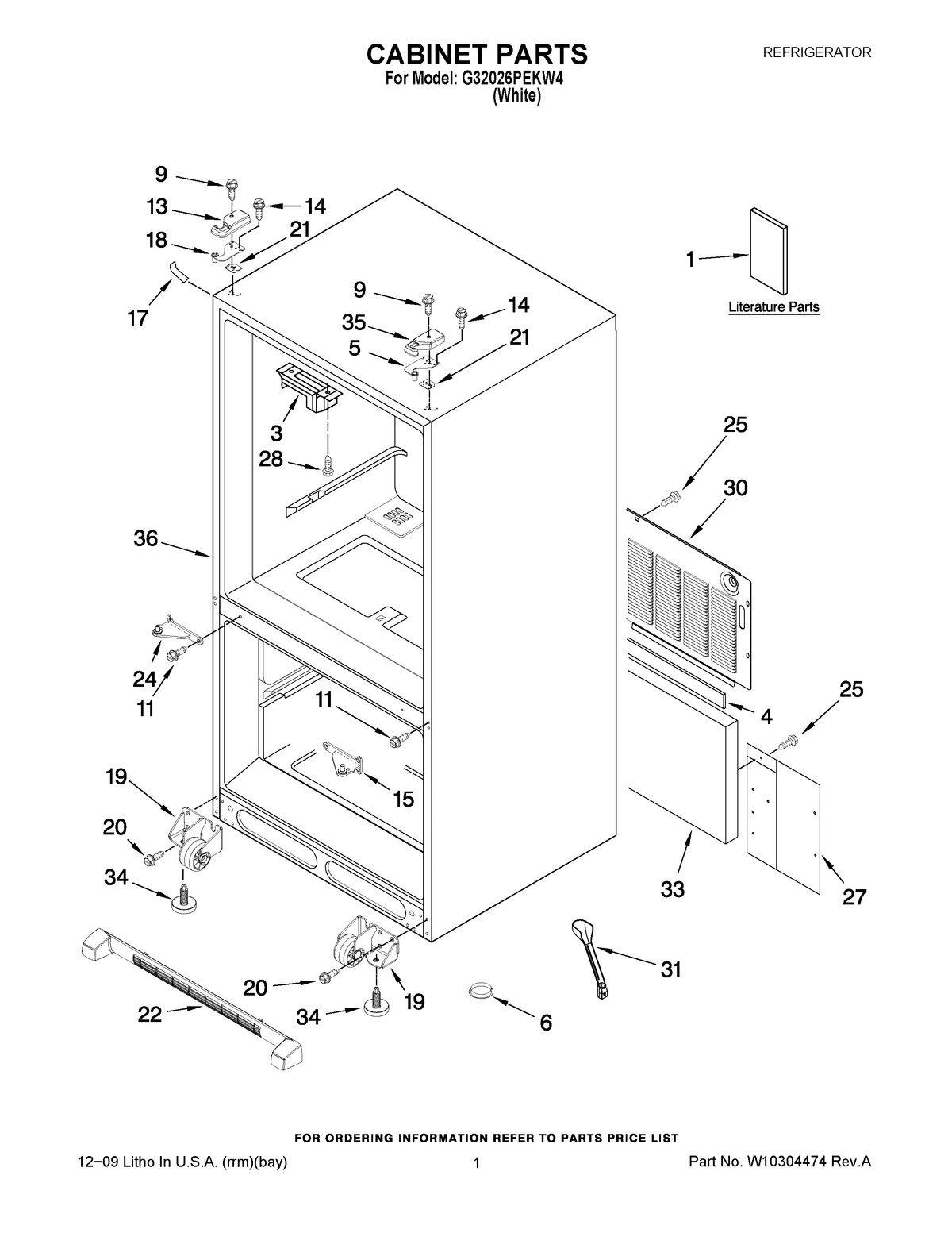 01 - CABINET PARTS