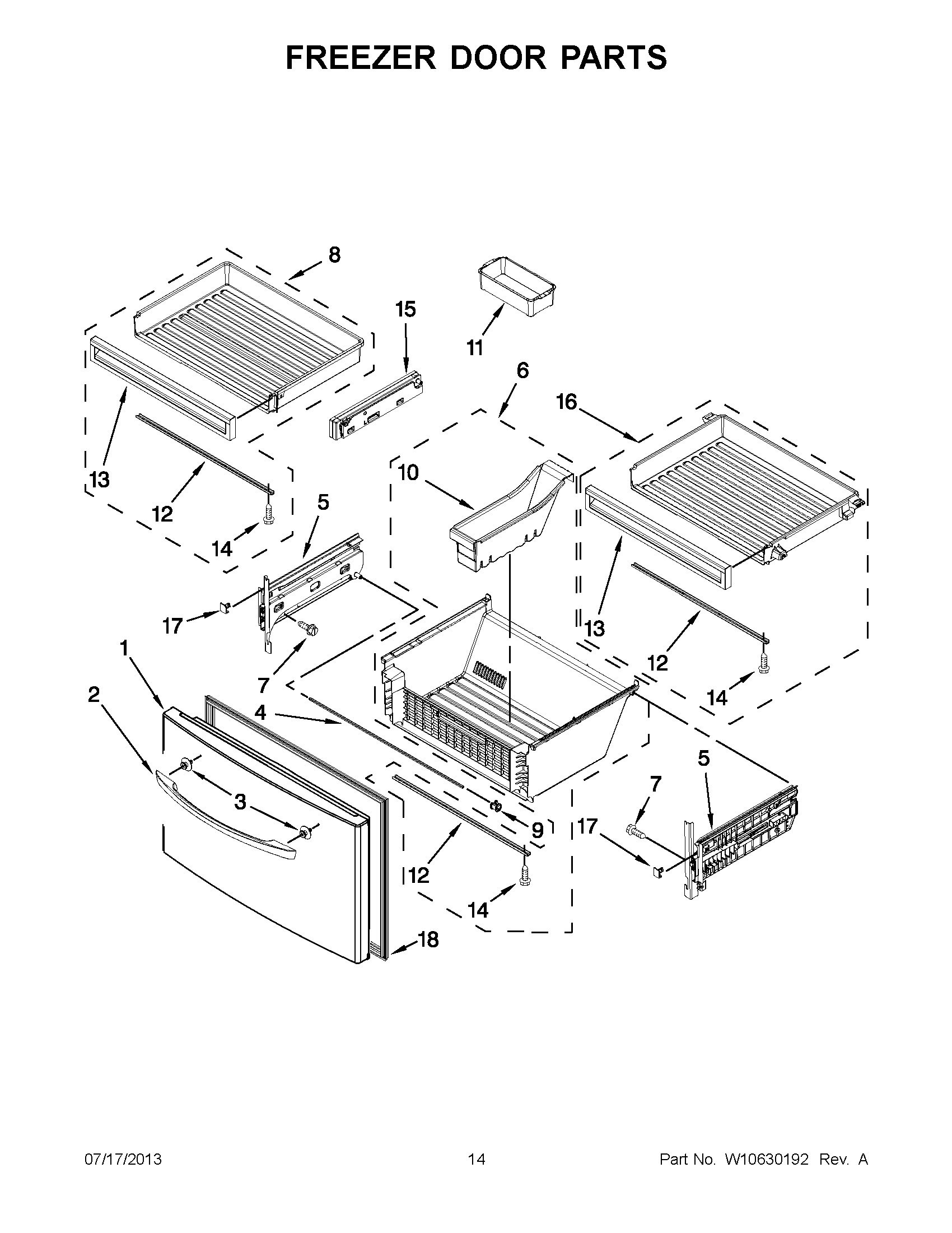07 - FREEZER DOOR PARTS