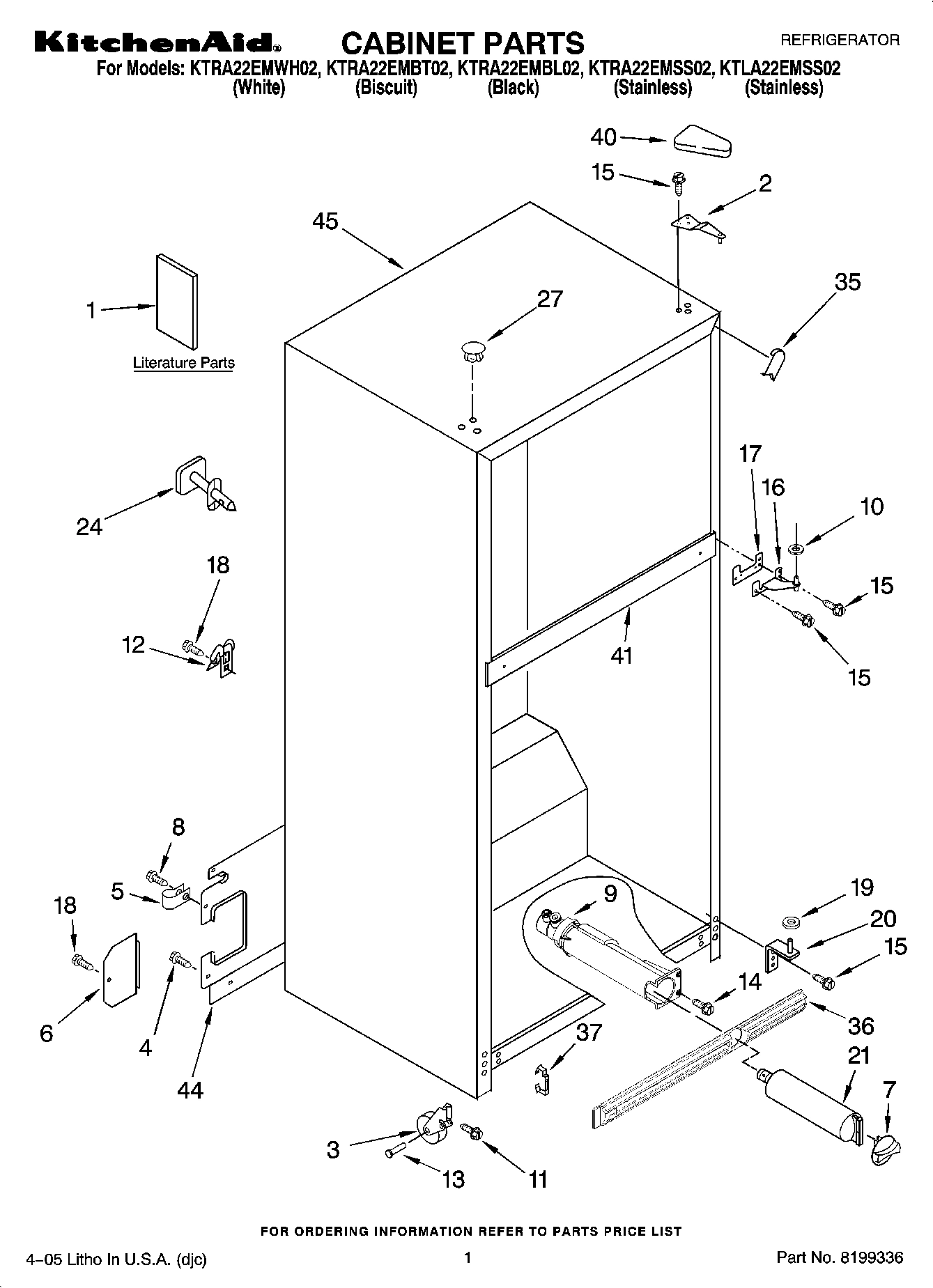 01 - CABINET PARTS