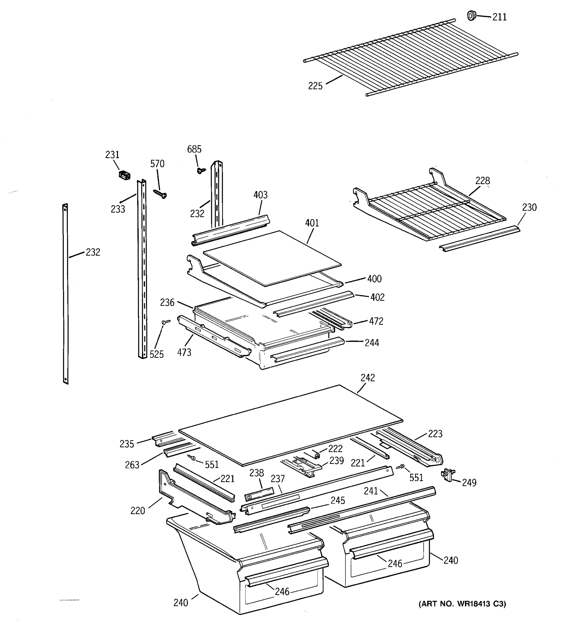 SHELF PARTS