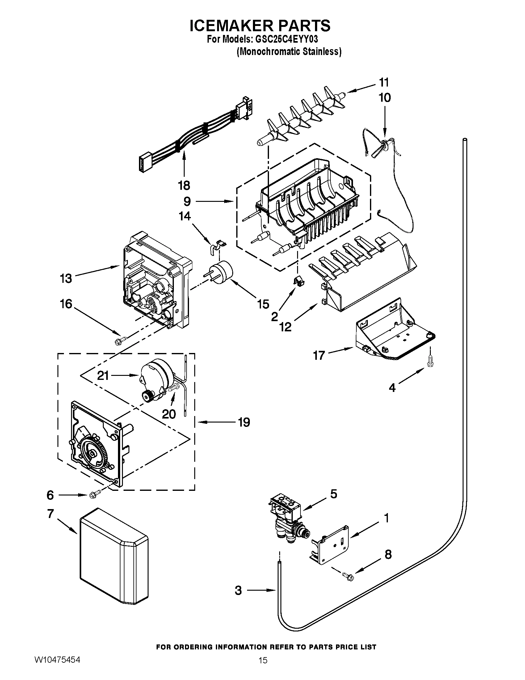 10 - ICEMAKER PARTS