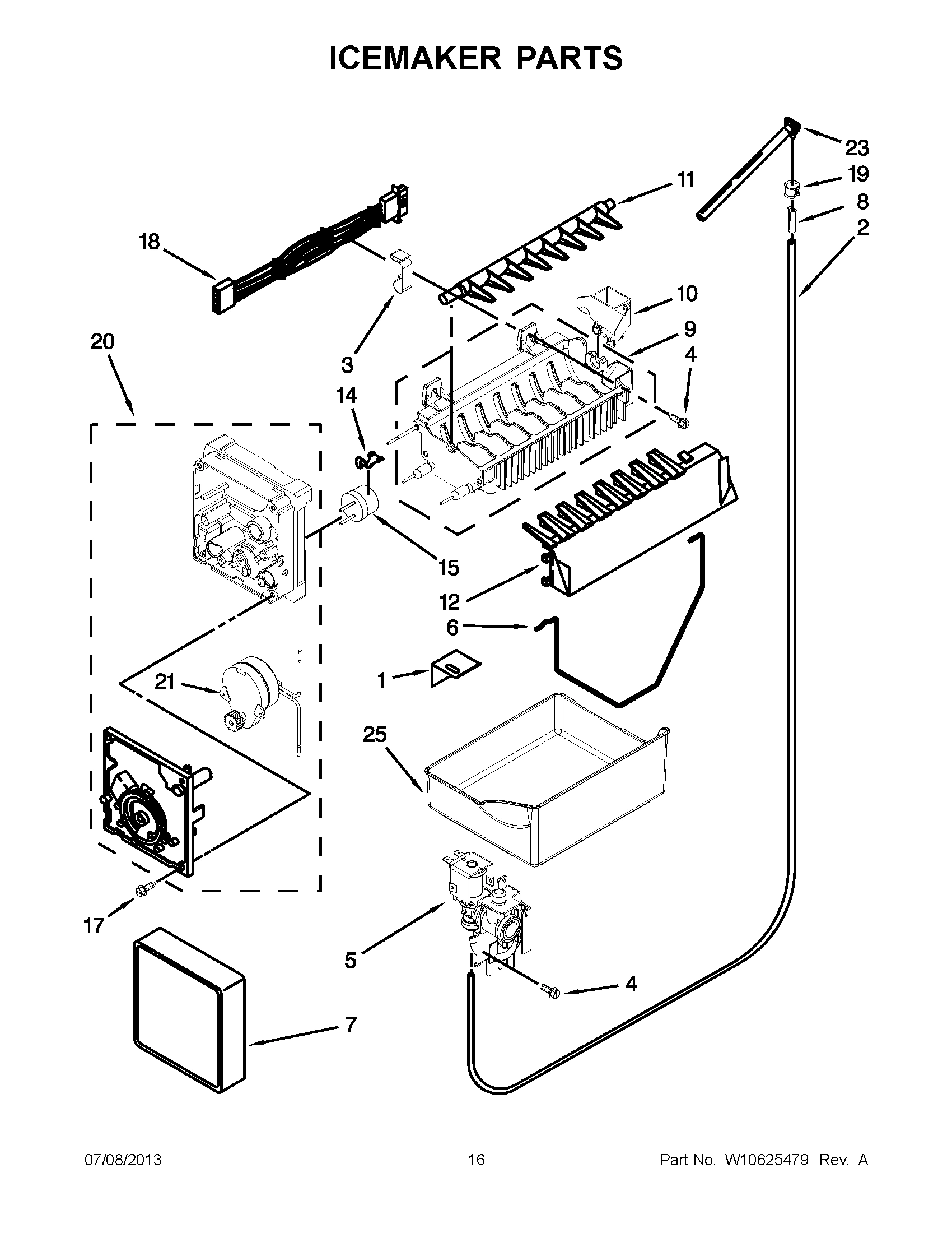 08 - ICEMAKER PARTS
