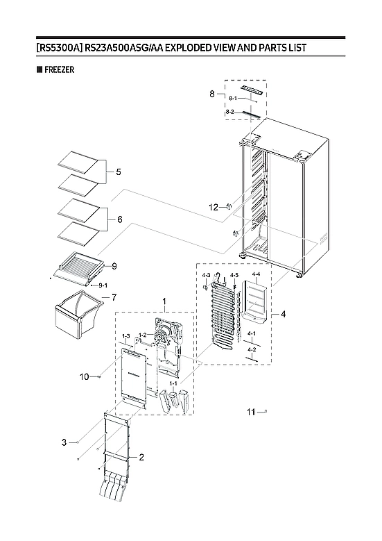 FREEZER PARTS
