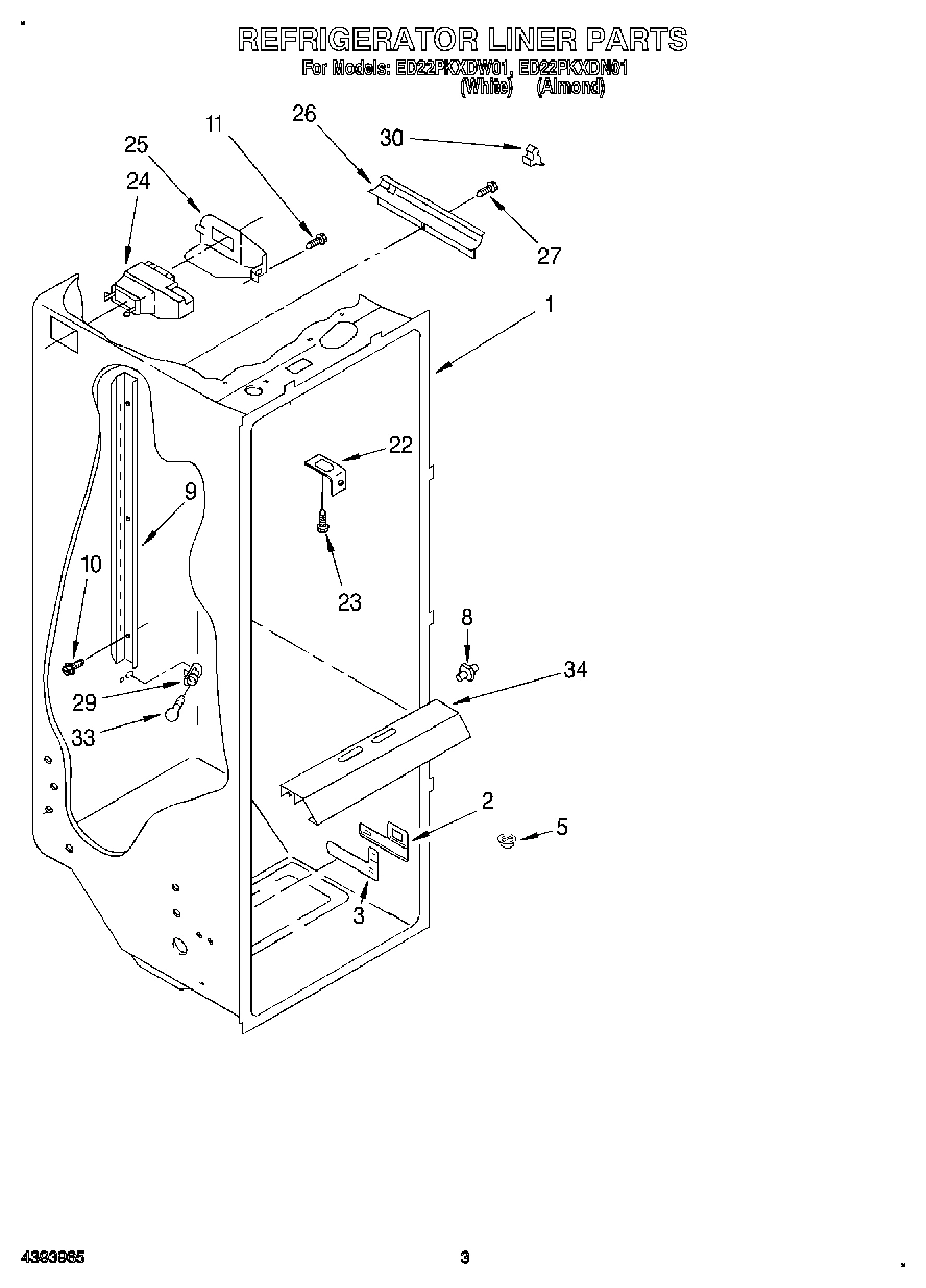 02 - REFRIGERATOR LINER