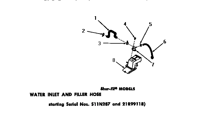 25 - WATER INLET & FILLER HOSE