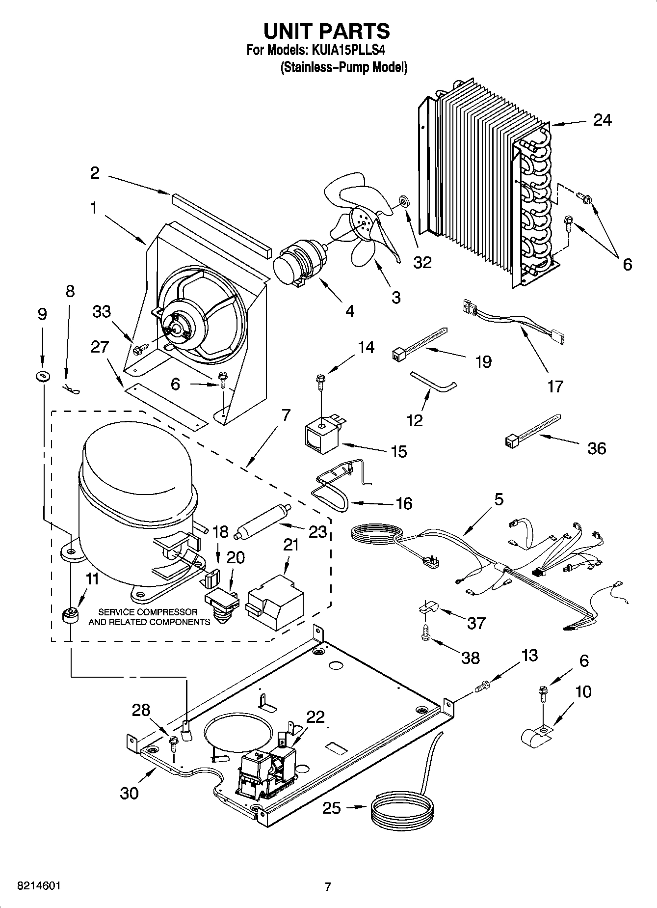 05 - UNIT PARTS, OPTIONAL PARTS (NOT INCLUDED)